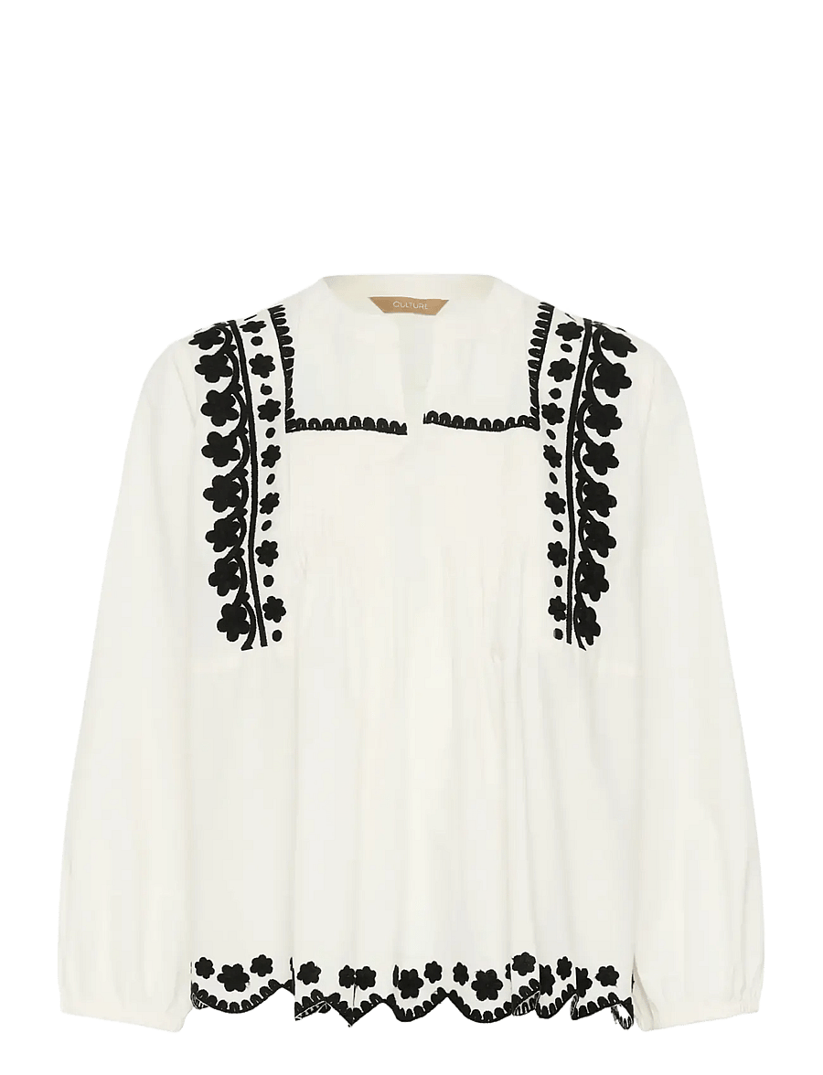 Culture - CUviba Shirt - långärmade skjortor - spring gardenia - 1