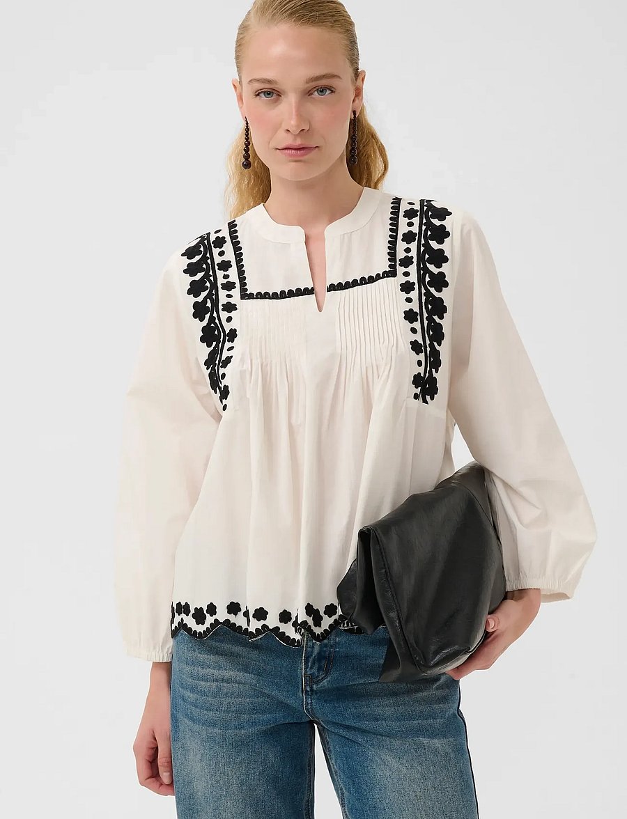 Culture - CUviba Shirt - långärmade skjortor - spring gardenia - 0