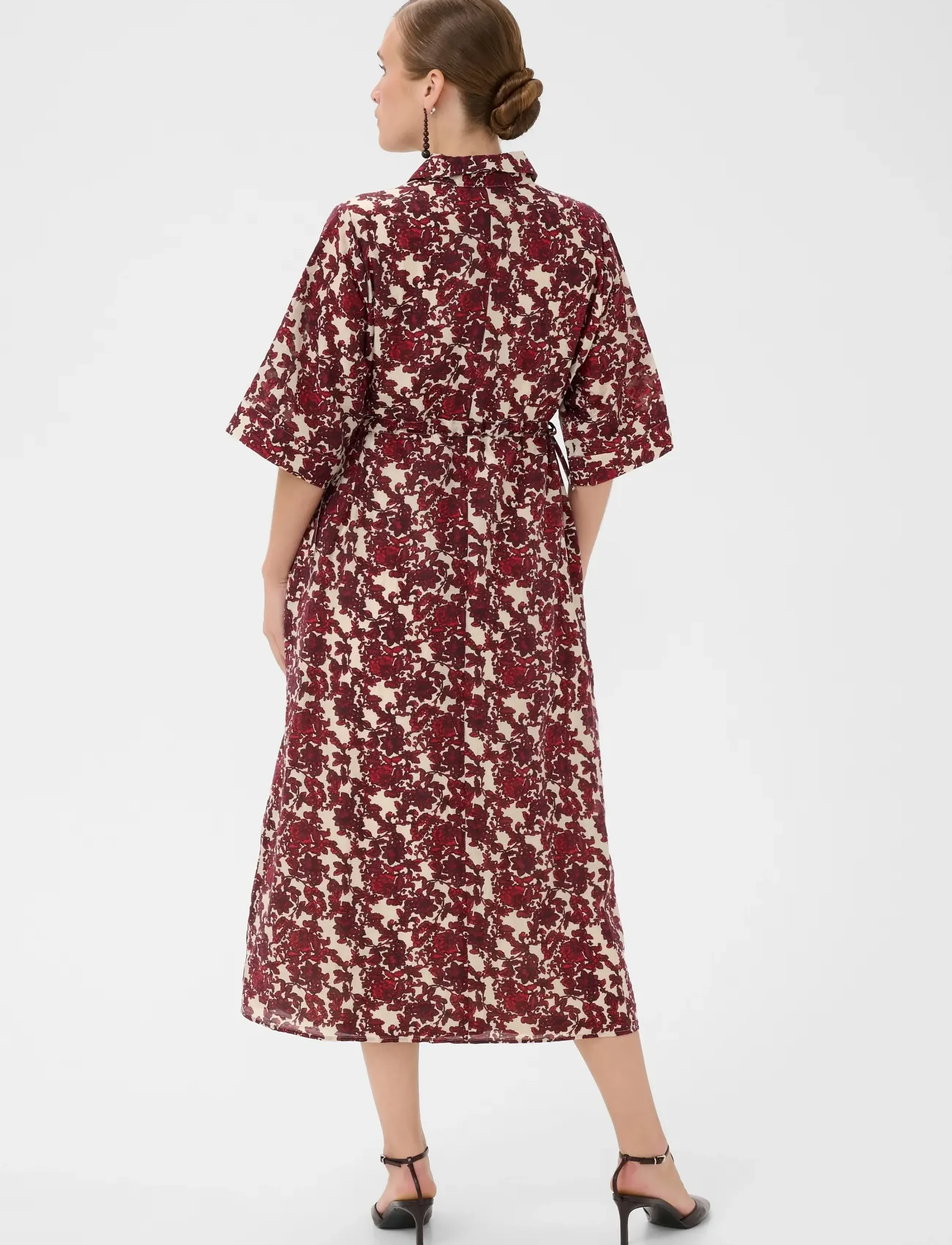 Culture - CUmelody Dress - red floral - 3