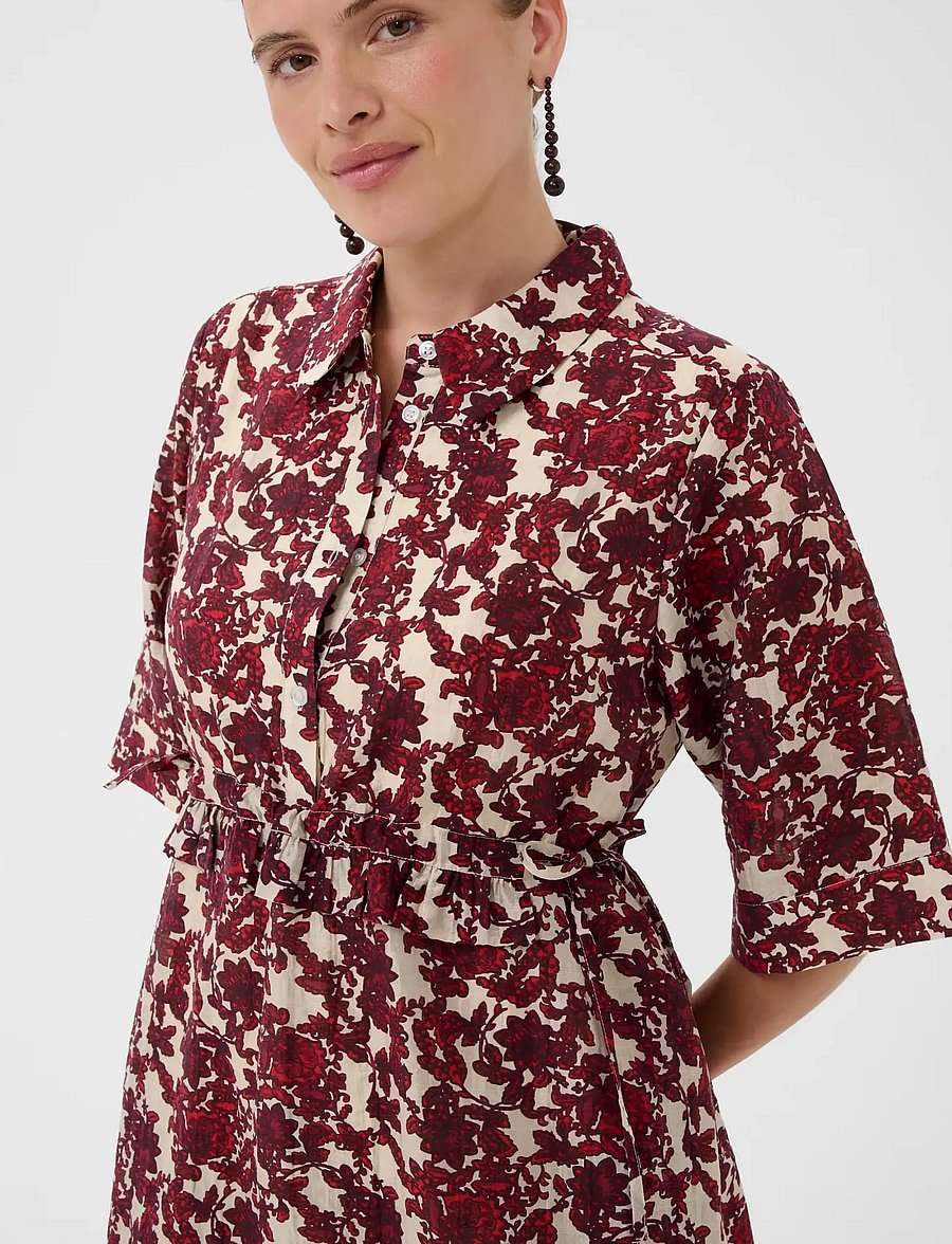 Culture - CUmelody Dress - red floral - 4