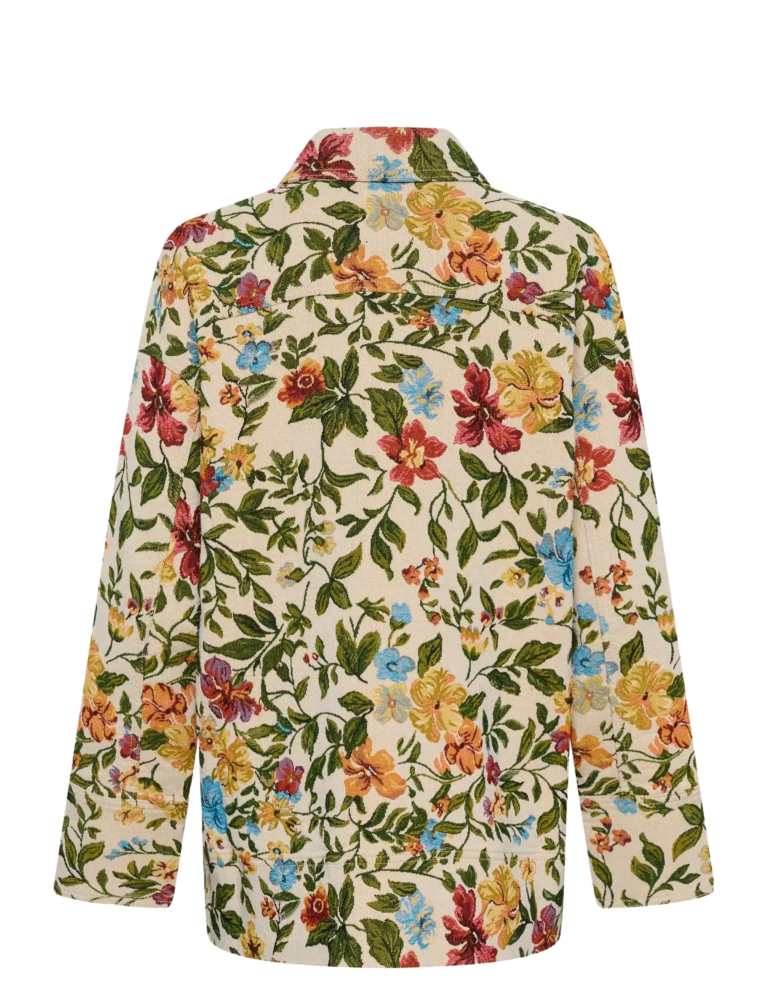 Culture - CUcennet Jacket - frühlingsjacken - white/green flower - 2