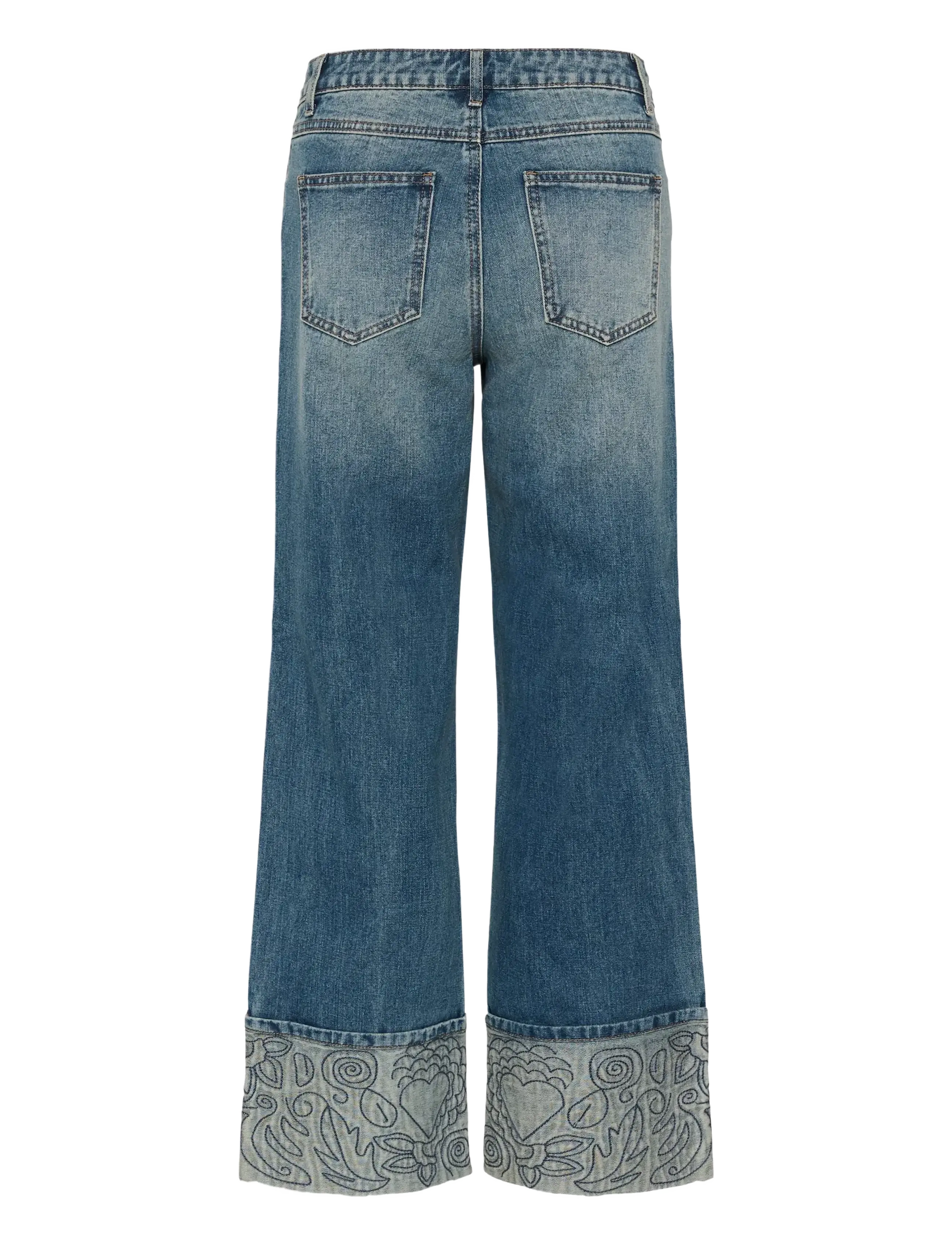 Culture - CUmerano Aniceta Jeans - hosen mit weitem bein - medium vintage blue wash - 2