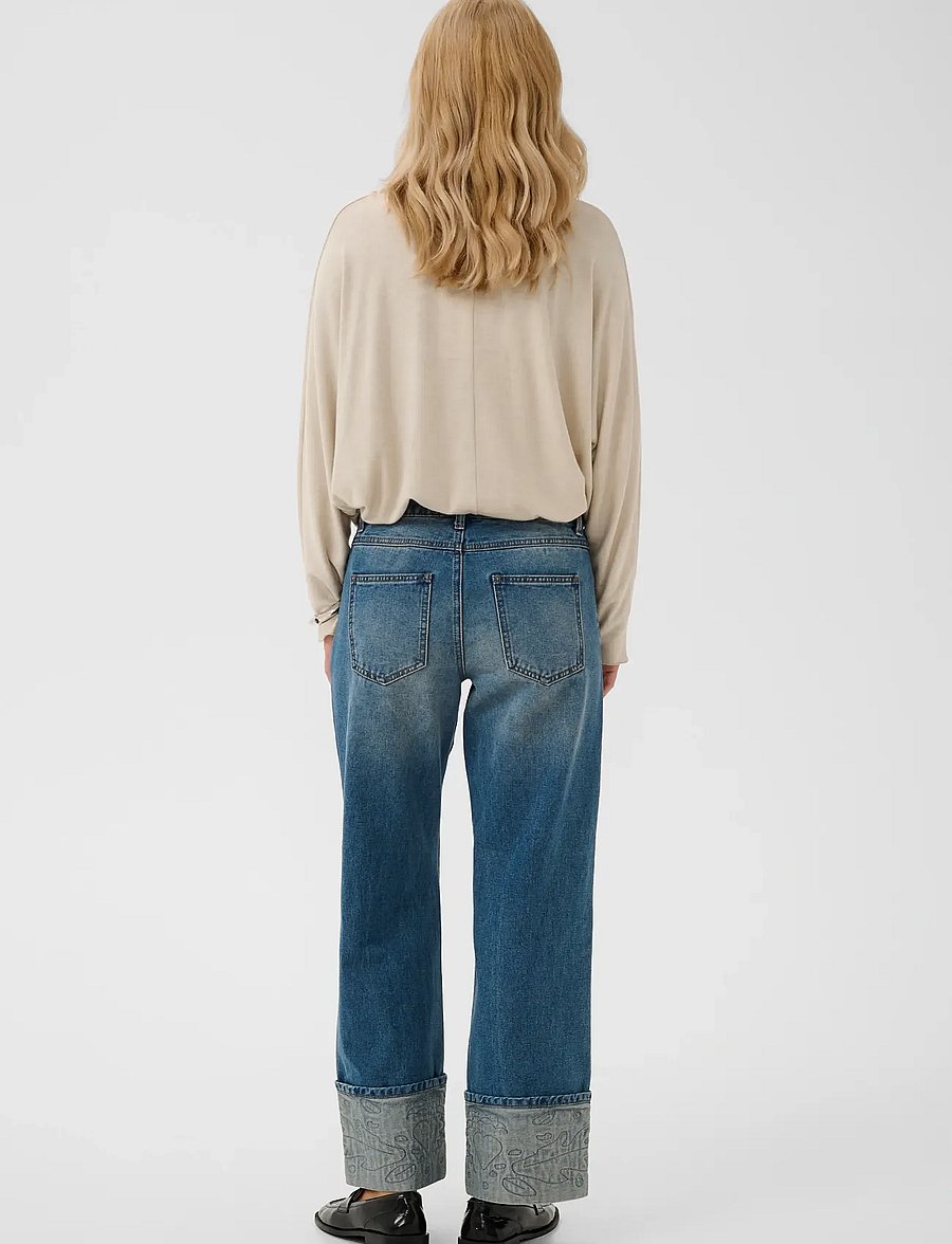 Culture - CUmerano Aniceta Jeans - hosen mit weitem bein - medium vintage blue wash - 4