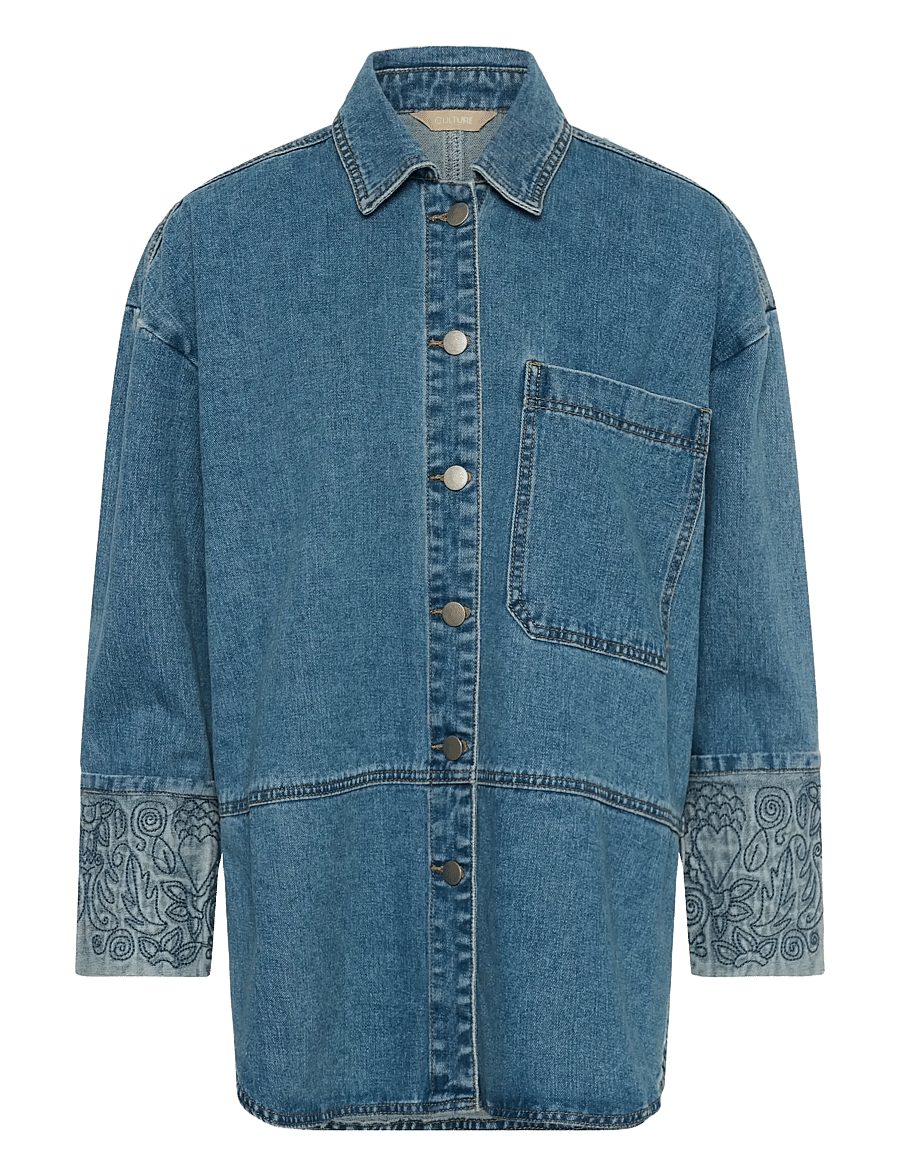 Culture - CUmerano Aniceta Shirt - jeanshemden - medium vintage blue wash - 1