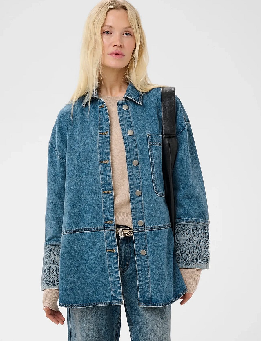 Culture - CUmerano Aniceta Shirt - jeanshemden - medium vintage blue wash - 0
