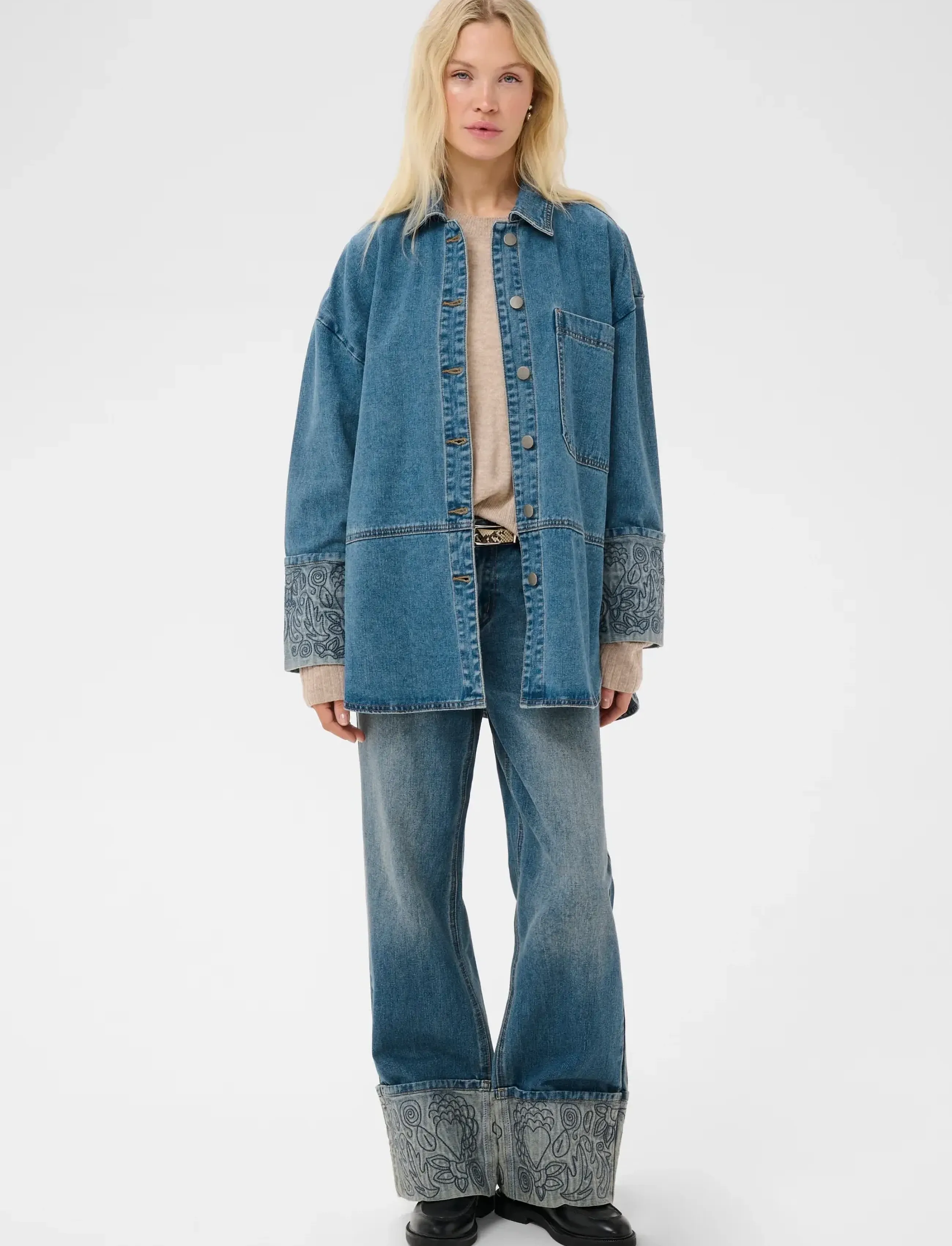 Culture - CUmerano Aniceta Shirt - jeanshemden - medium vintage blue wash - 3