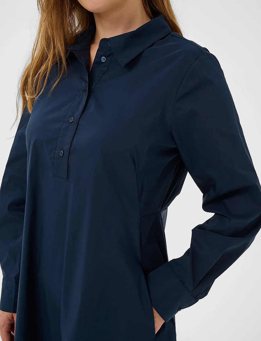 Culture - CUdaiva Antoinett Dress - skjortekjoler - blue iris - 4