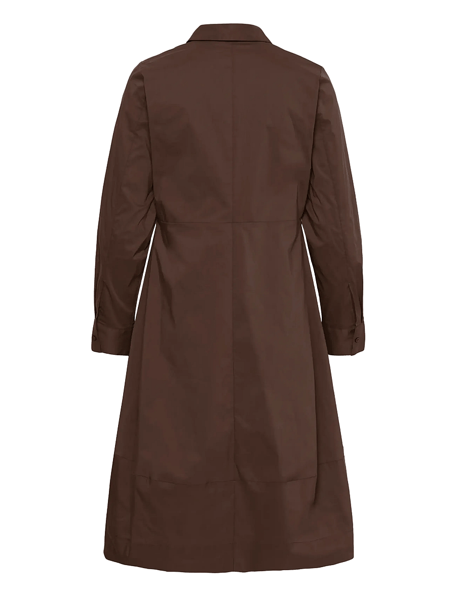 Culture - CUdaiva Antoinett Dress - skjortekjoler - coffee bean - 1