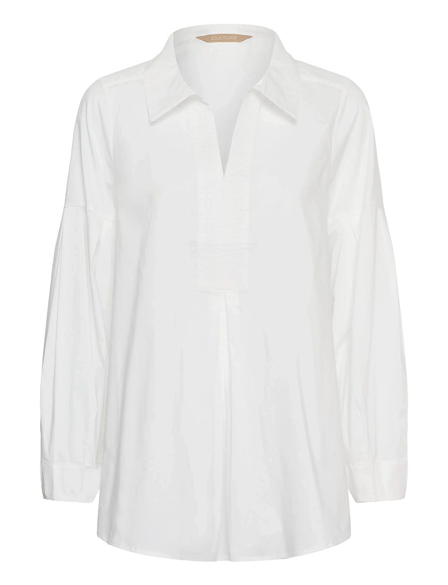 Culture - CUdaiva Antoinett Tunic - long-sleeved shirts - spring gardenia - 0