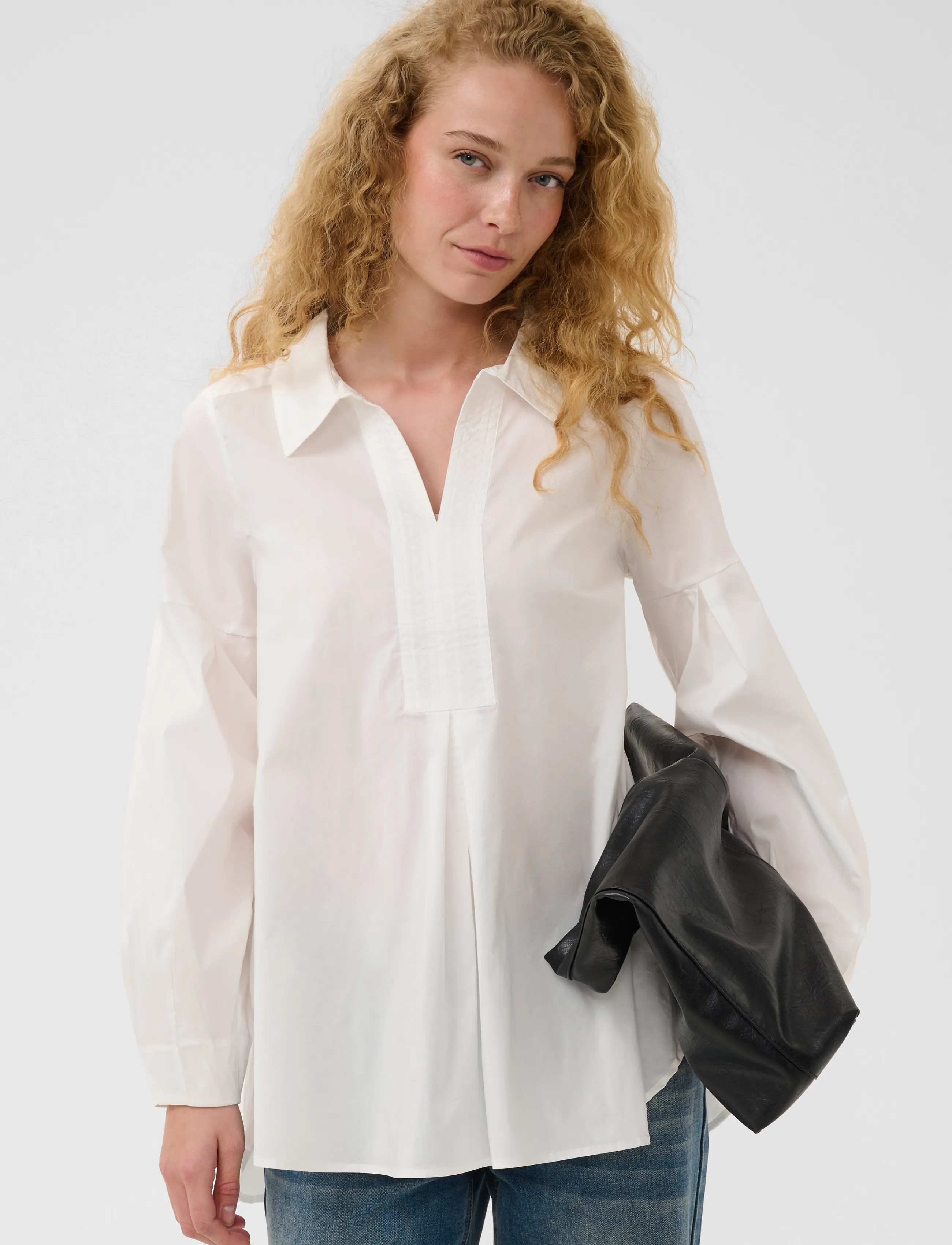 Culture - CUdaiva Antoinett Tunic - long-sleeved shirts - spring gardenia - 2