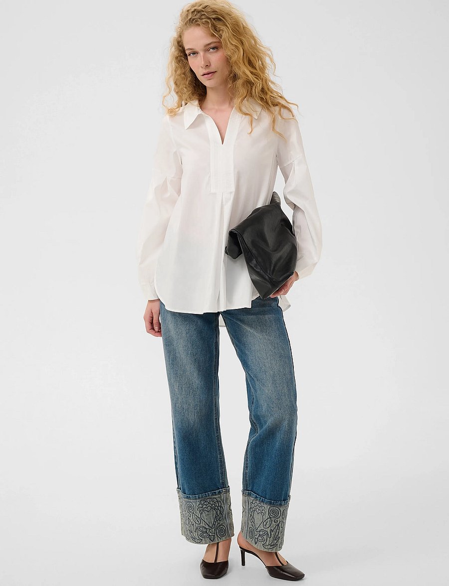 Culture - CUdaiva Antoinett Tunic - long-sleeved shirts - spring gardenia - 3
