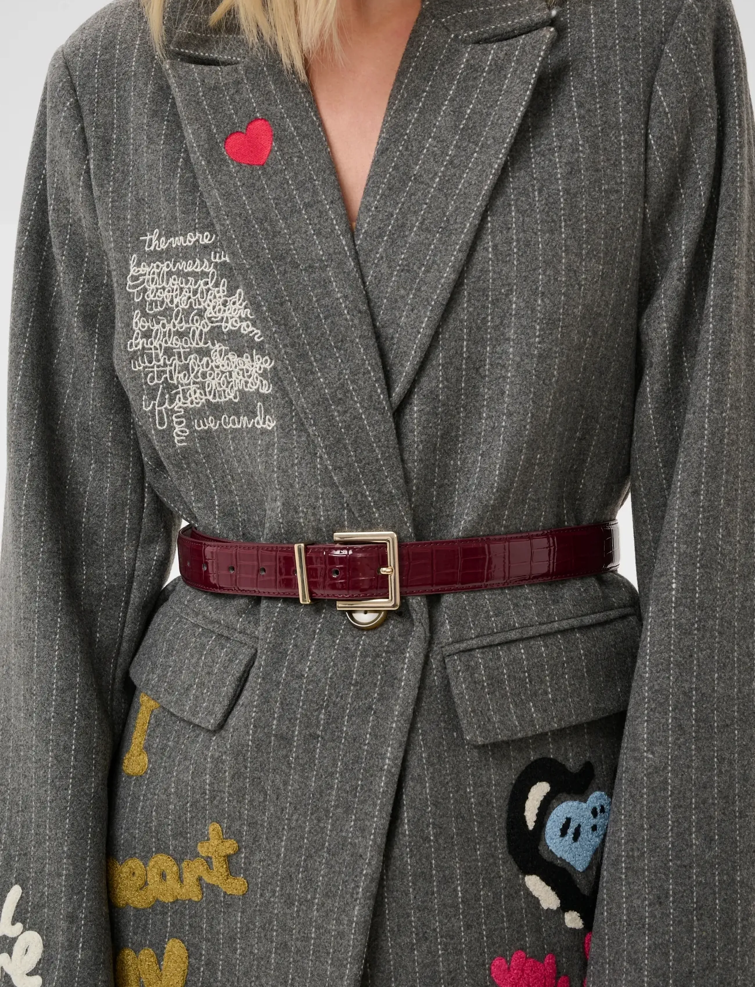Culture - CUkayla Blazer - grey pinstripe - 5