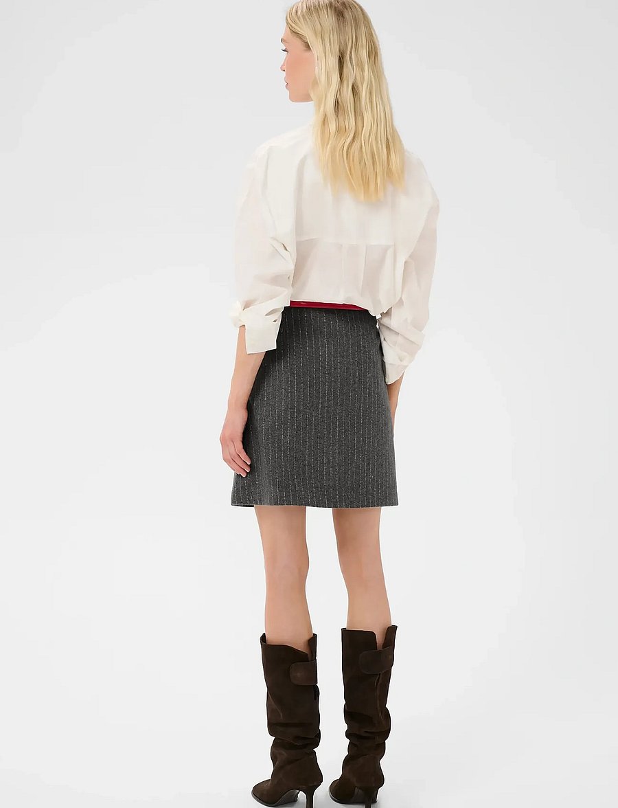 Culture - CUkayla Skirt - korte nederdele - grey pinstripe - 4