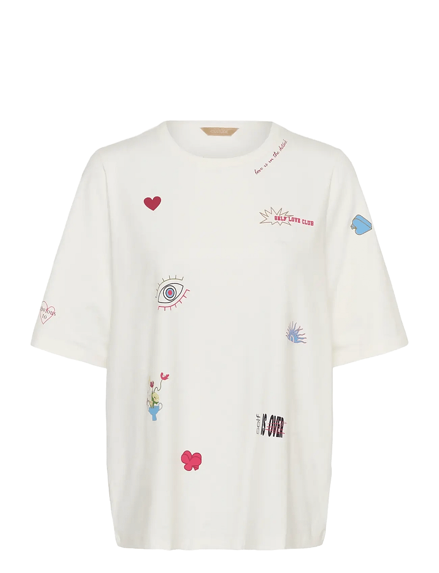 Culture - CUpando Gith T-Shirt - t-shirts - spring gardenia - 0