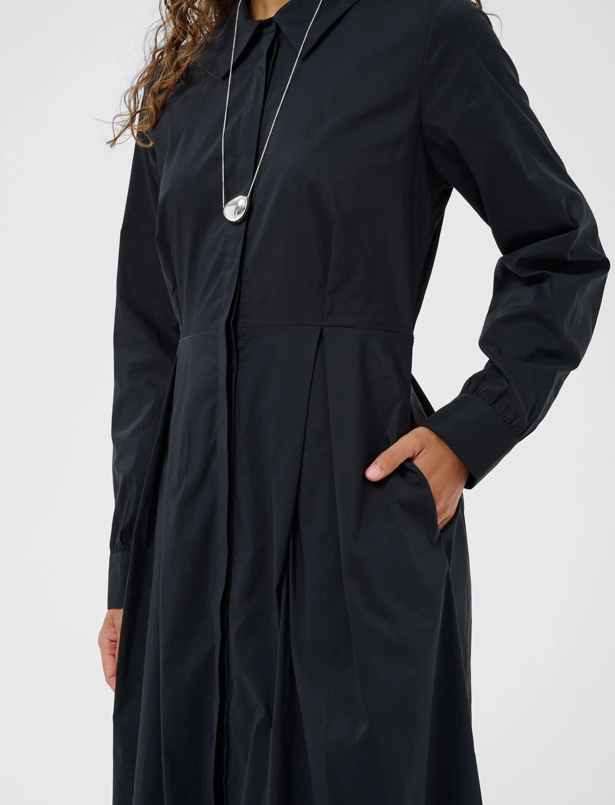 Culture - CUpernilla Antoinett Long Dress - hemdkleider - black - 4