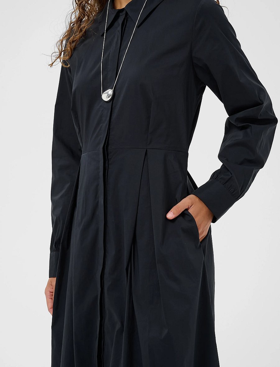 Culture - CUpernilla Antoinett Long Dress - hemdkleider - black - 4