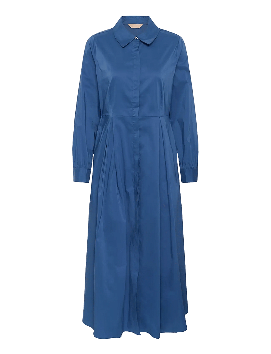 Culture - CUpernilla Antoinett Long Dress - shirt dresses - true navy - 0