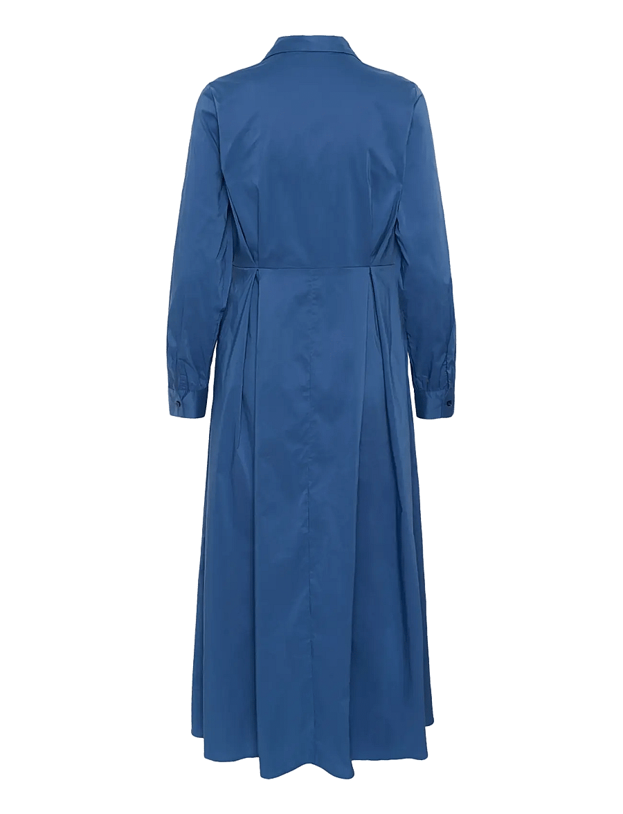 Culture - CUpernilla Antoinett Long Dress - shirt dresses - true navy - 1
