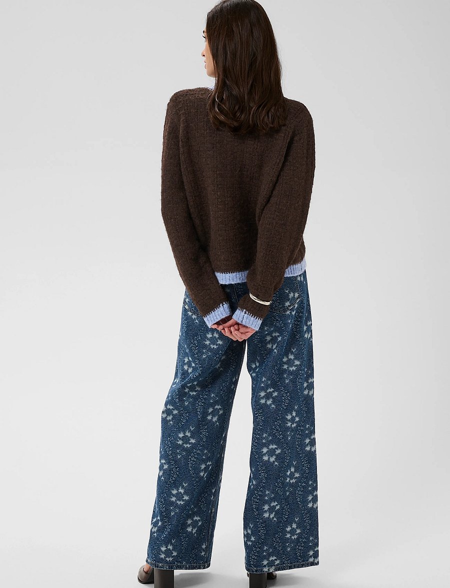 Culture - CUgilan Cardigan - strickjacken - brown/blue - 4
