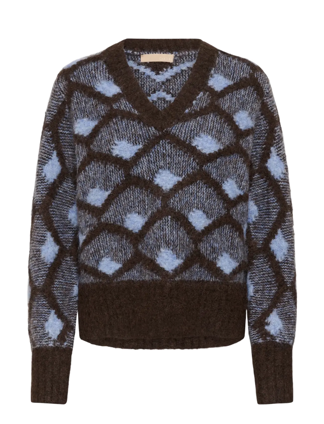 Culture CUgilan Pullover - Striktrøjer - BROWN/BLUE / brown