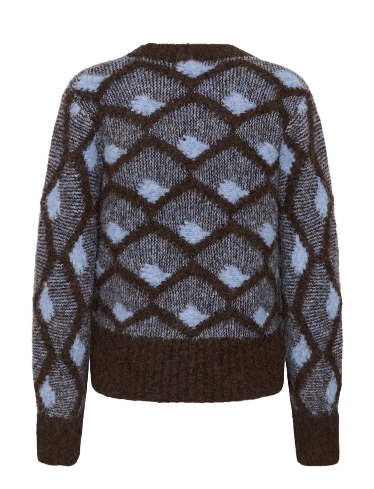 Culture - CUgilan Pullover - striktrøjer - brown/blue - 1