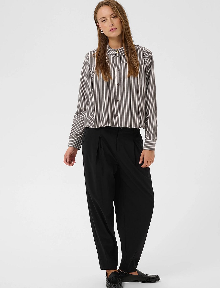 Culture - CUmanga Shirt - langärmlige hemden - brown/white stripe - 3