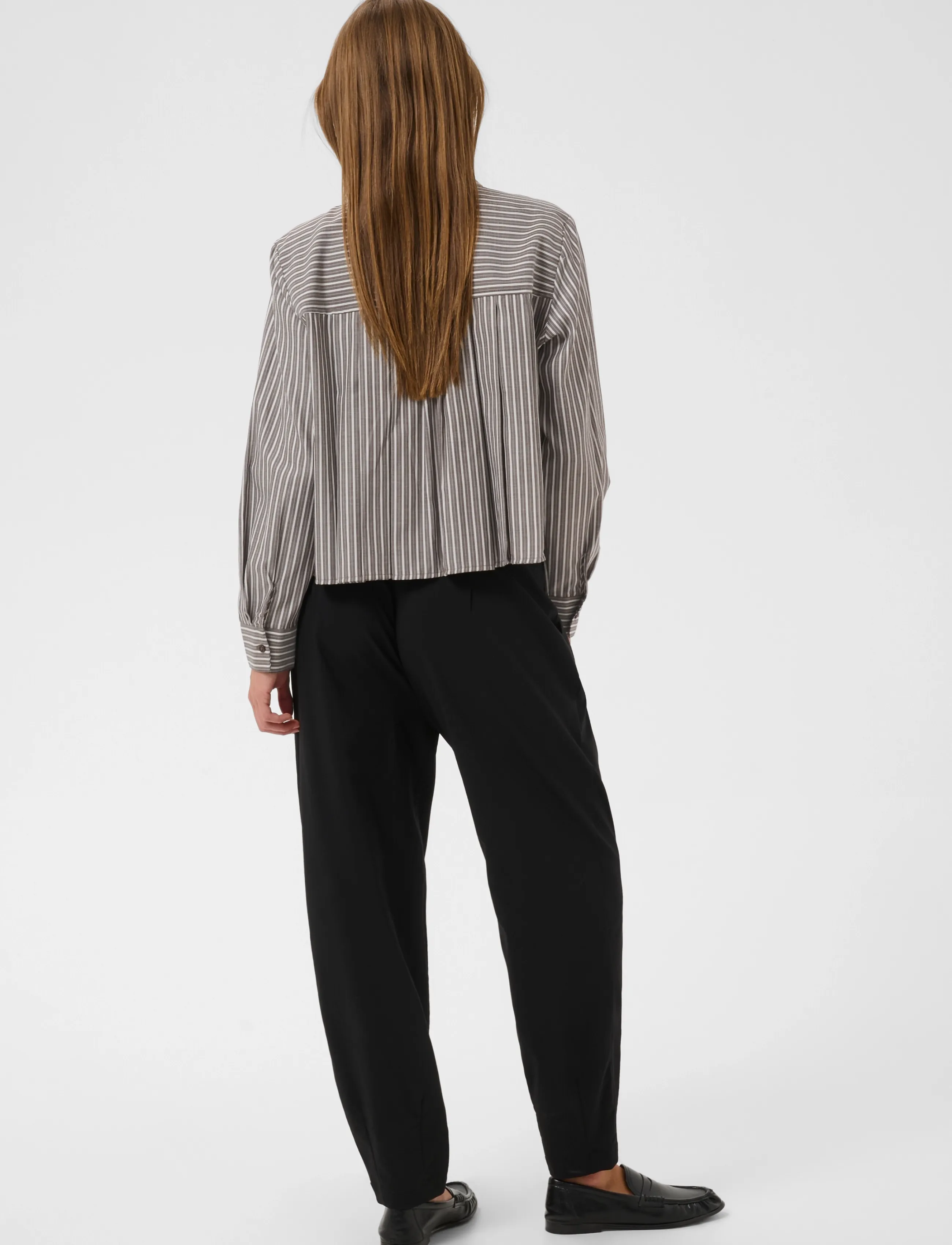 Culture - CUmanga Shirt - langärmlige hemden - brown/white stripe - 4