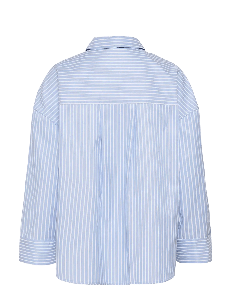 Culture - CUmanga Oversize Shirt - langärmlige hemden - blue/white stripe - 1