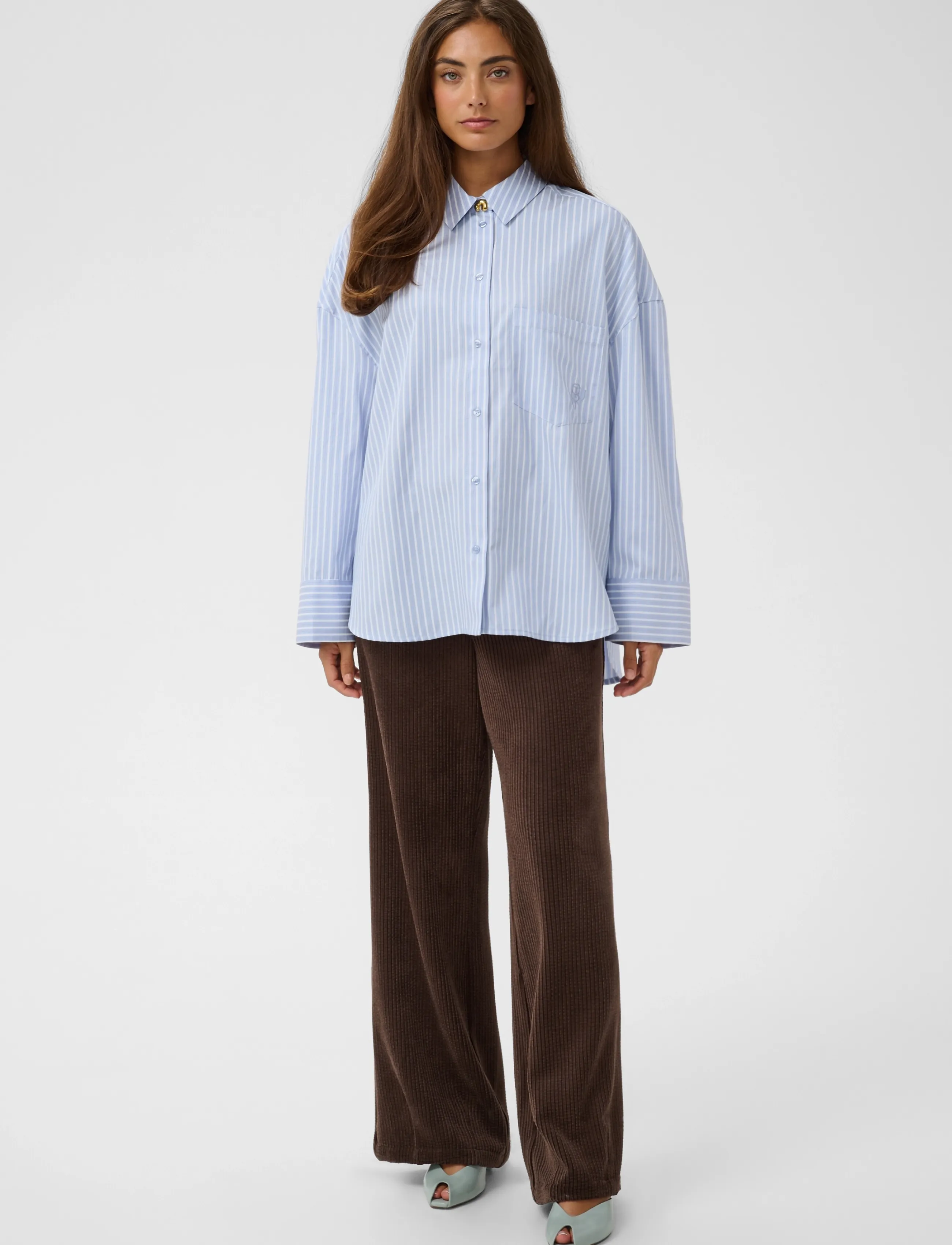 Culture - CUmanga Oversize Shirt - langärmlige hemden - blue/white stripe - 3
