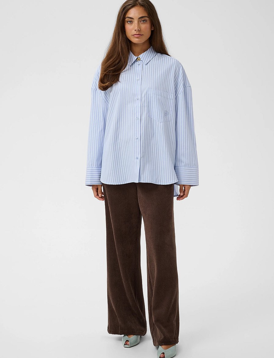 Culture - CUmanga Oversize Shirt - langärmlige hemden - blue/white stripe - 3