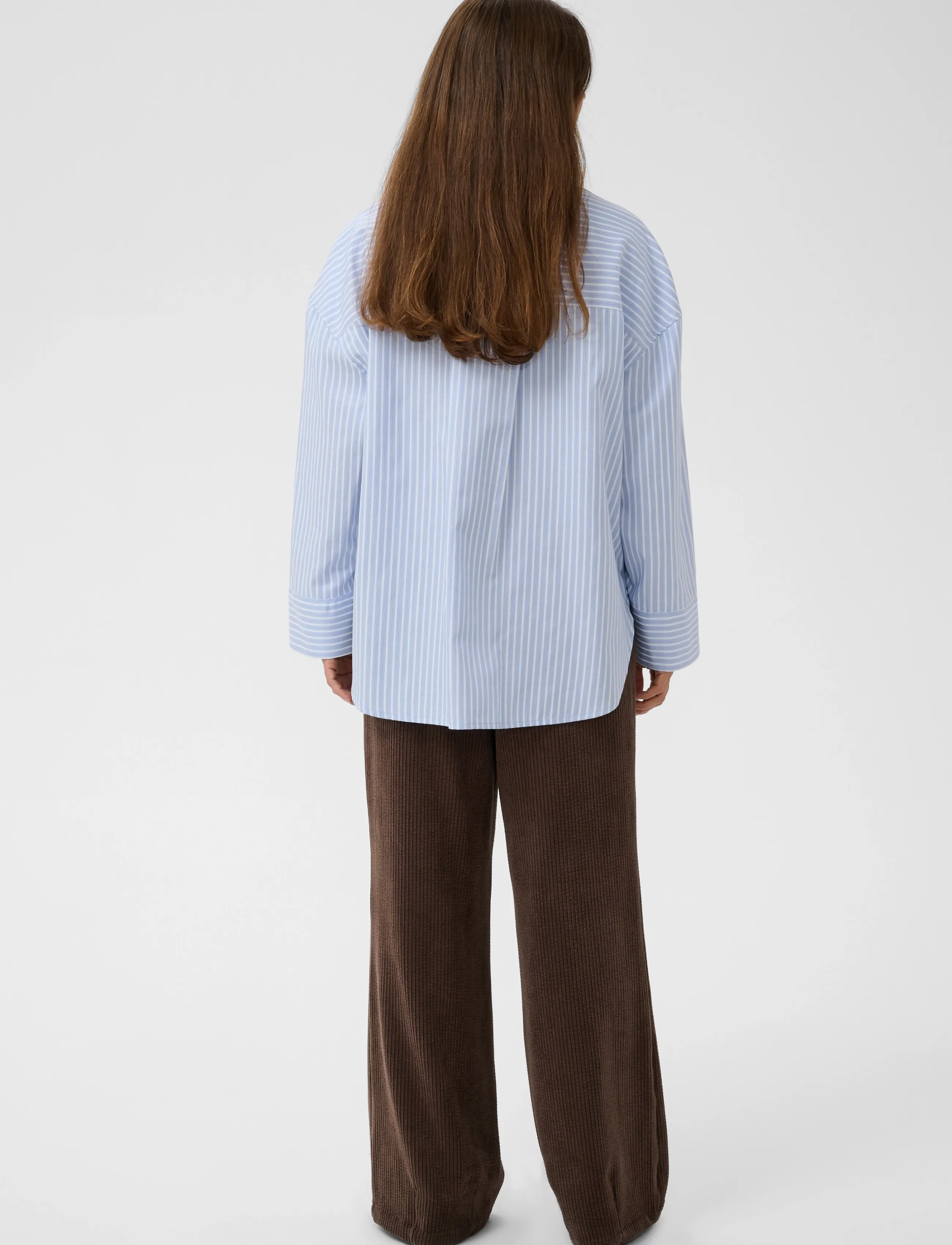 Culture - CUmanga Oversize Shirt - langärmlige hemden - blue/white stripe - 4