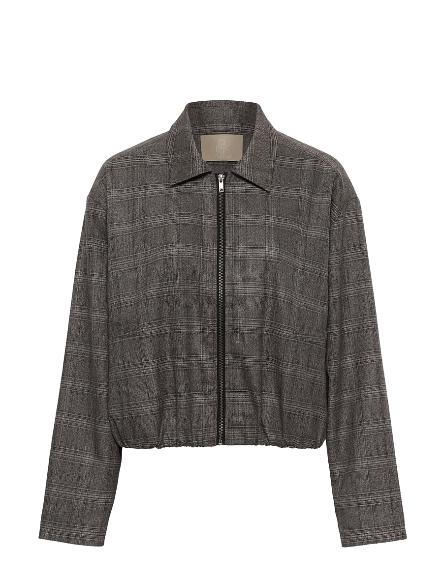Culture - CUterno Jacket - bomberjakid - brown check - 0