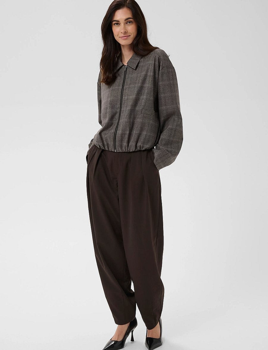 Culture - CUterno Jacket - bomberjakid - brown check - 3