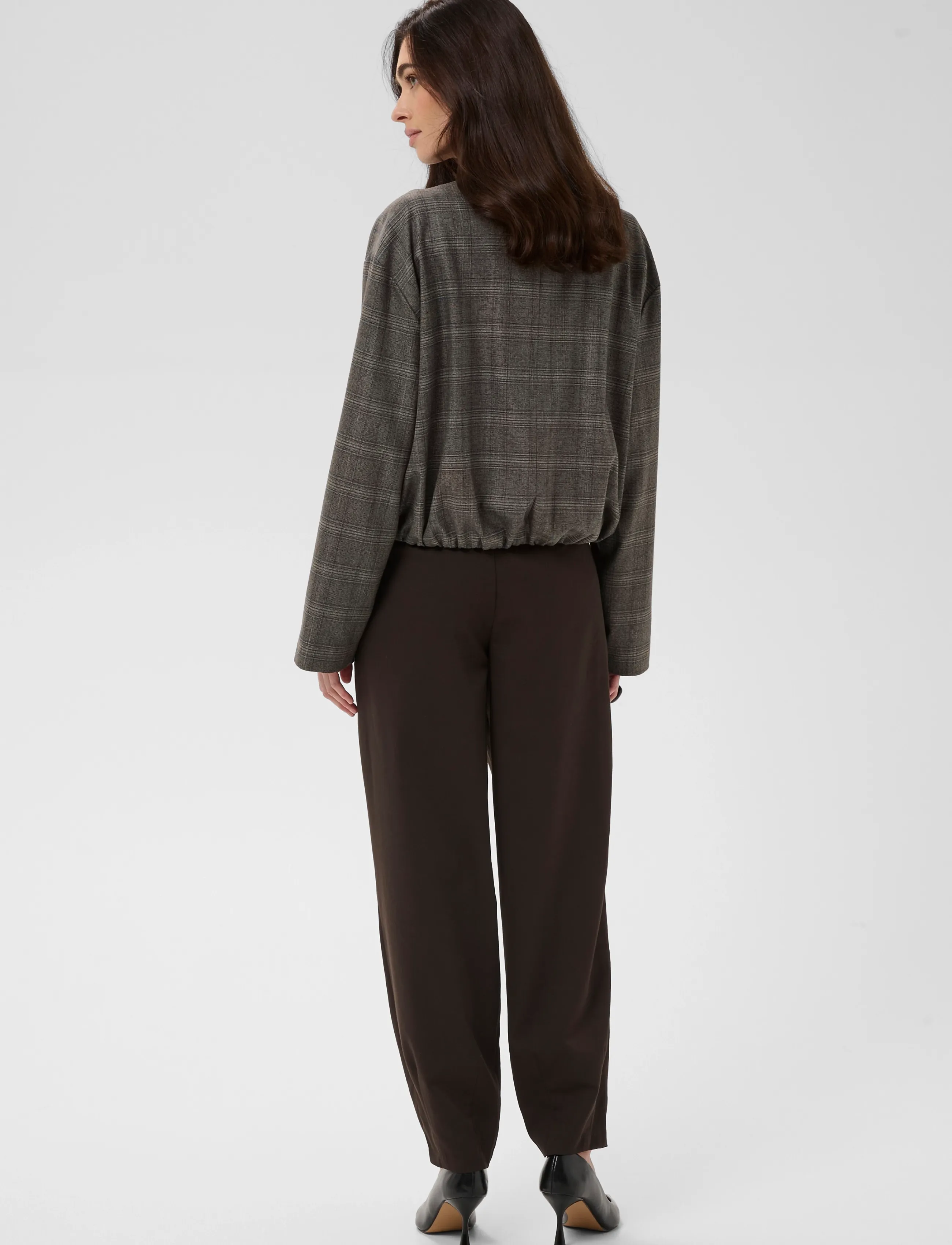 Culture - CUterno Jacket - bomberjakid - brown check - 4