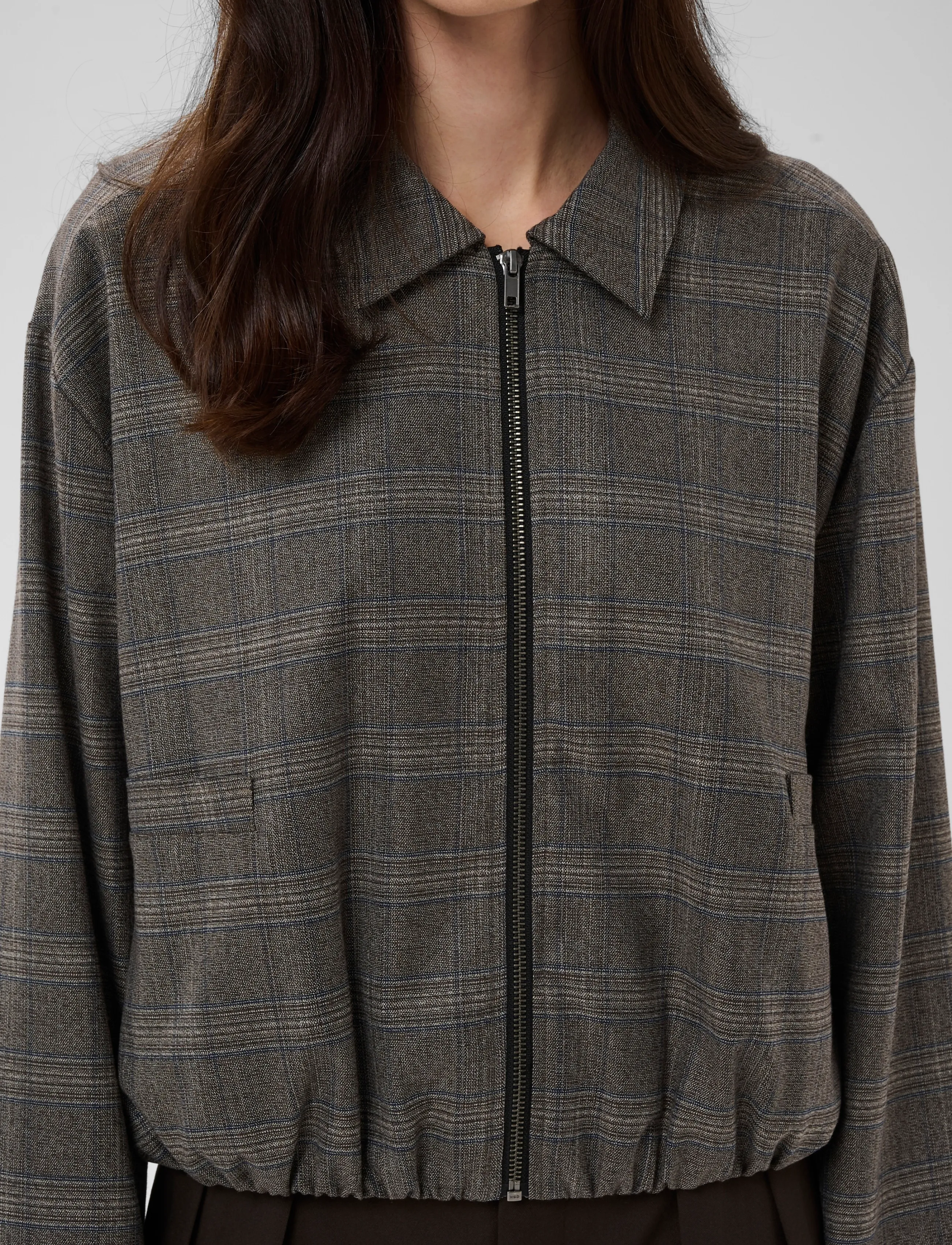 Culture - CUterno Jacket - bomberjakid - brown check - 5