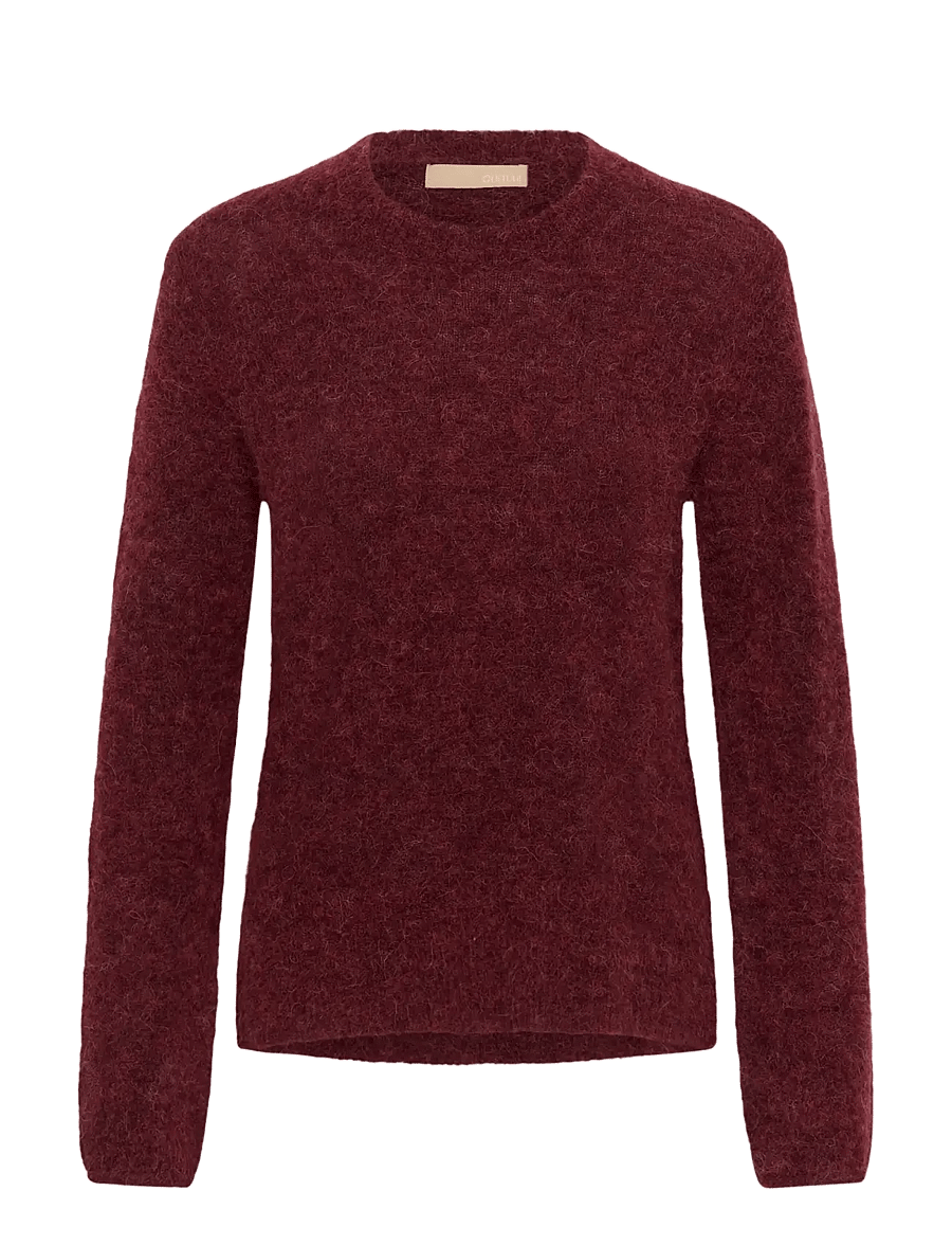 Culture - CUbiebber Cacheia Pullover - striktrøjer - chocolate truffle melange - 0