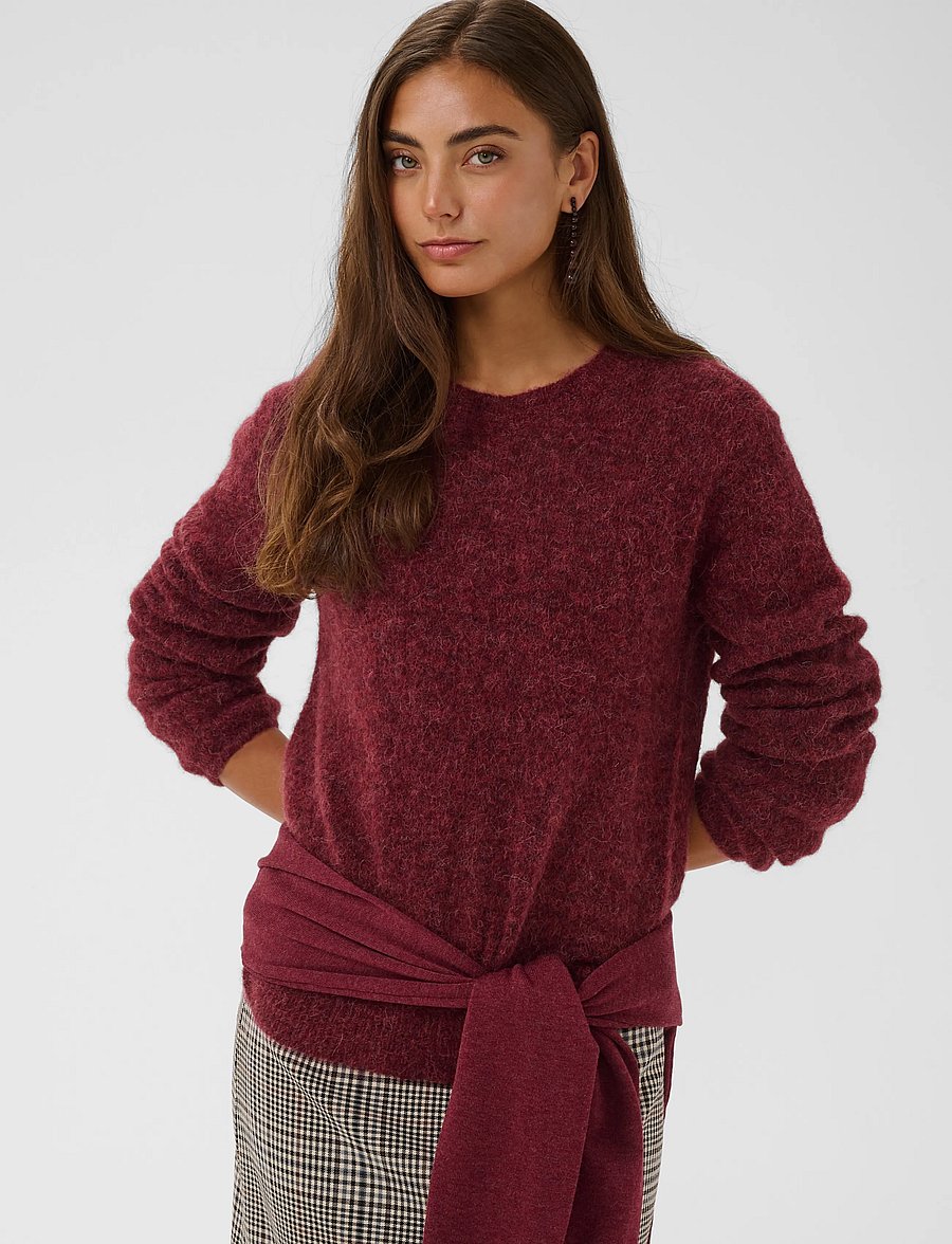 Culture - CUbiebber Cacheia Pullover - striktrøjer - chocolate truffle melange - 2