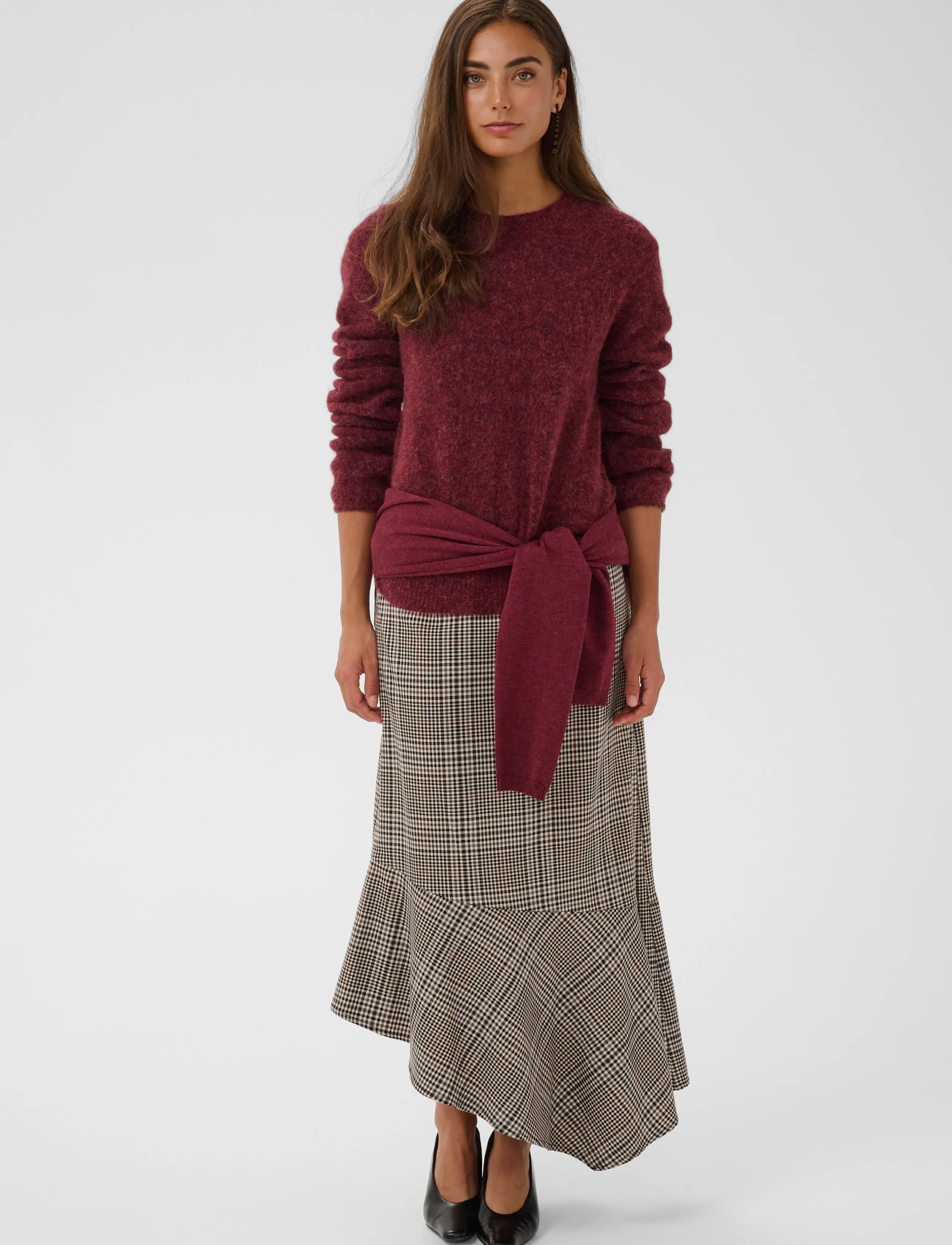Culture - CUbiebber Cacheia Pullover - striktrøjer - chocolate truffle melange - 3