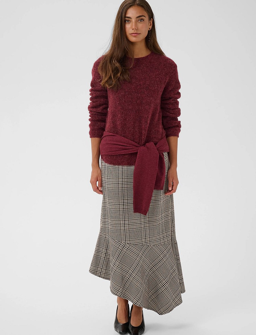 Culture - CUbiebber Cacheia Pullover - striktrøjer - chocolate truffle melange - 3