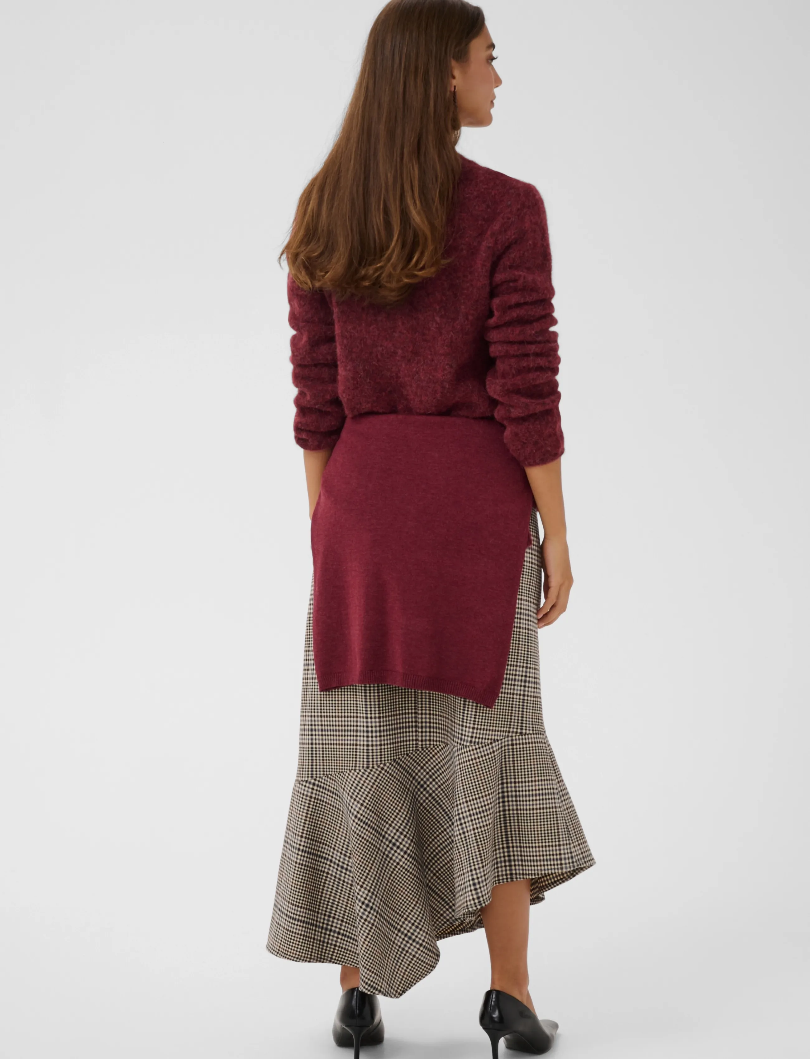 Culture - CUbiebber Cacheia Pullover - striktrøjer - chocolate truffle melange - 4