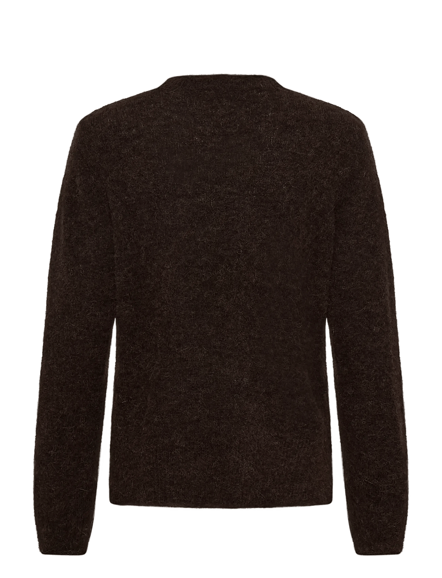 Culture - CUbiebber Cacheia Pullover - striktrøjer - coffee bean melange - 1