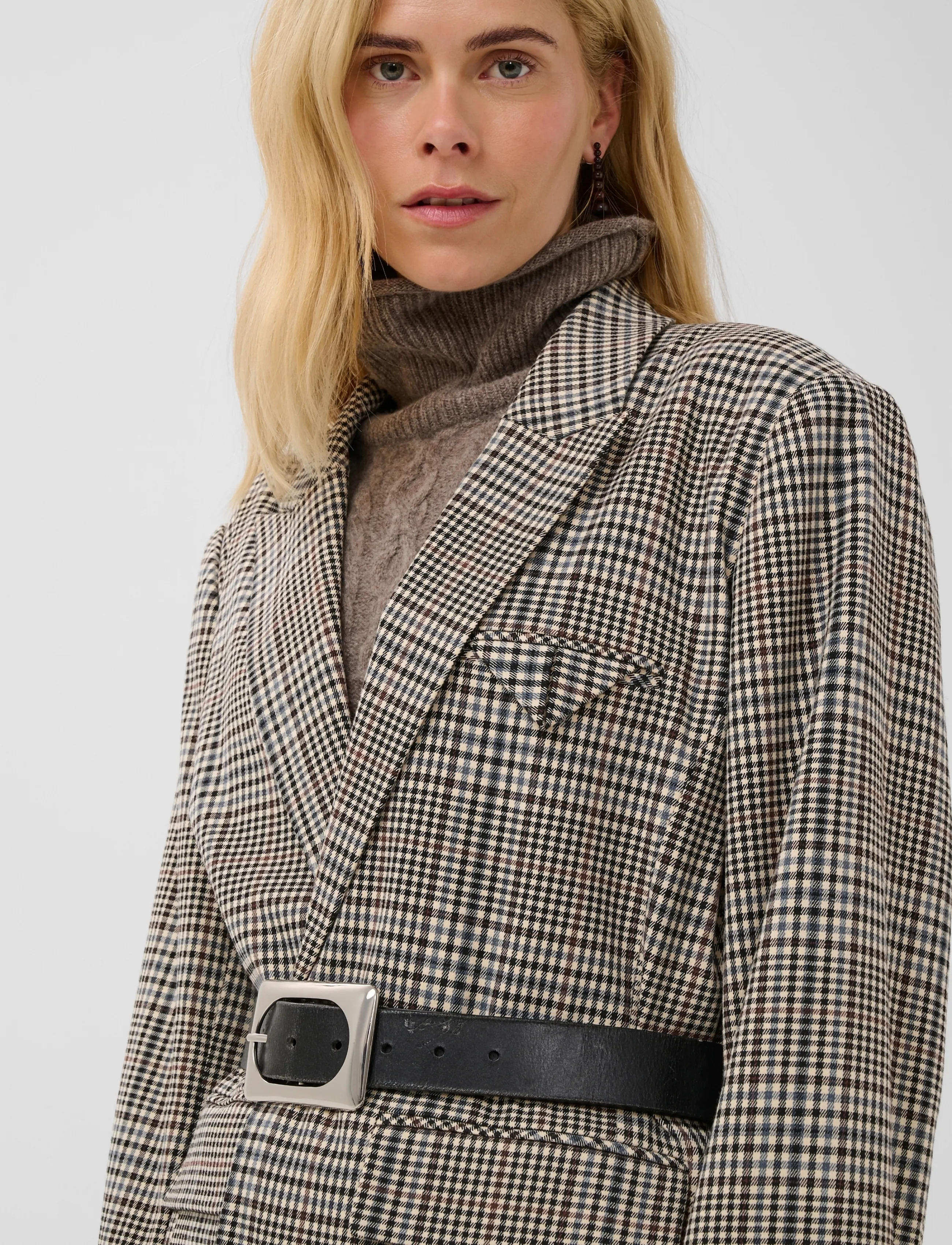 Culture - CUbirsen Blazer - einreihige blazer - black check - 5