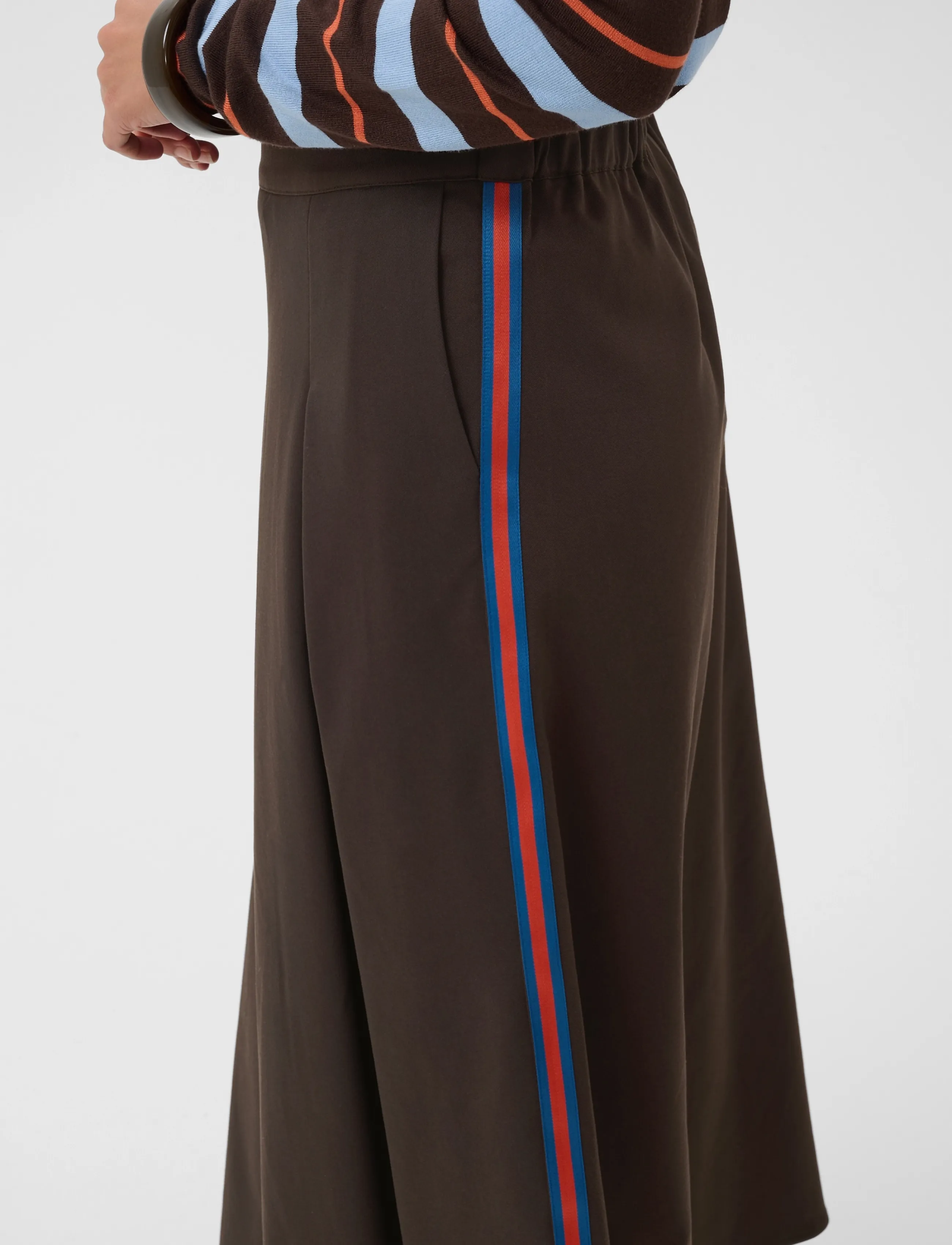 Culture - CUbelsie Skirt - pleated skirts - coffee bean - 5