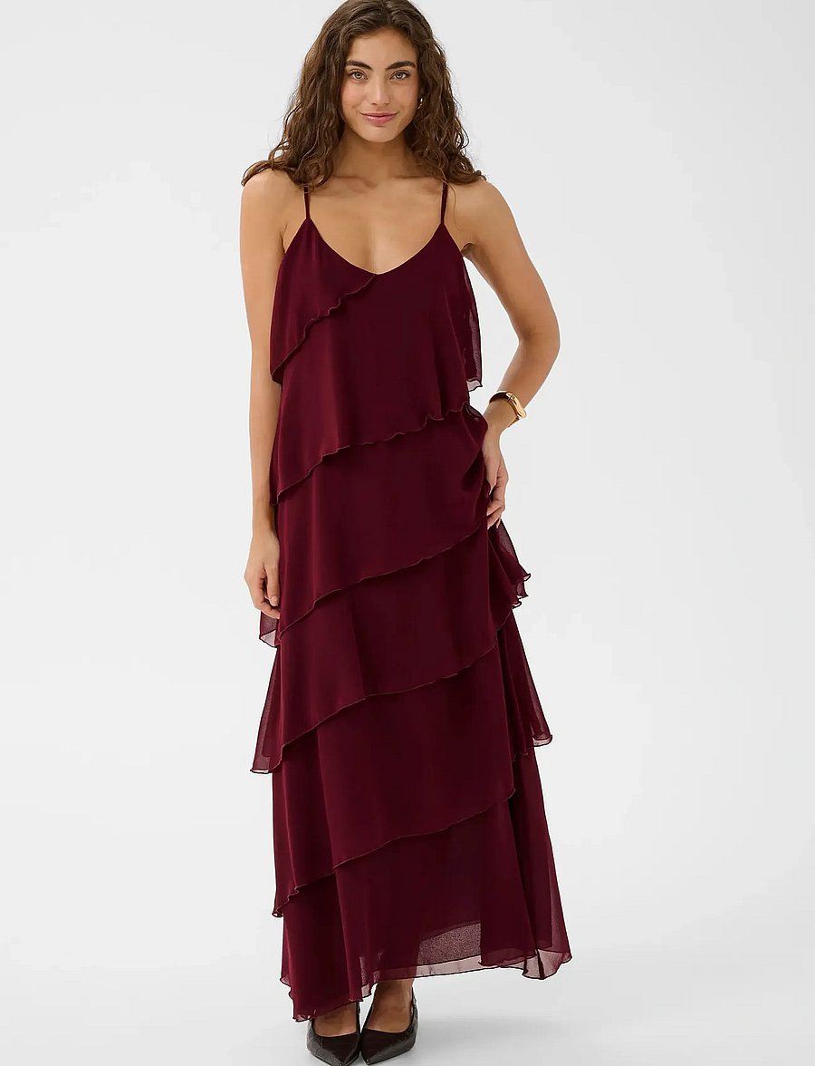 Culture - CUjuliana Dress - cocktailklänningar - tawny port - 0