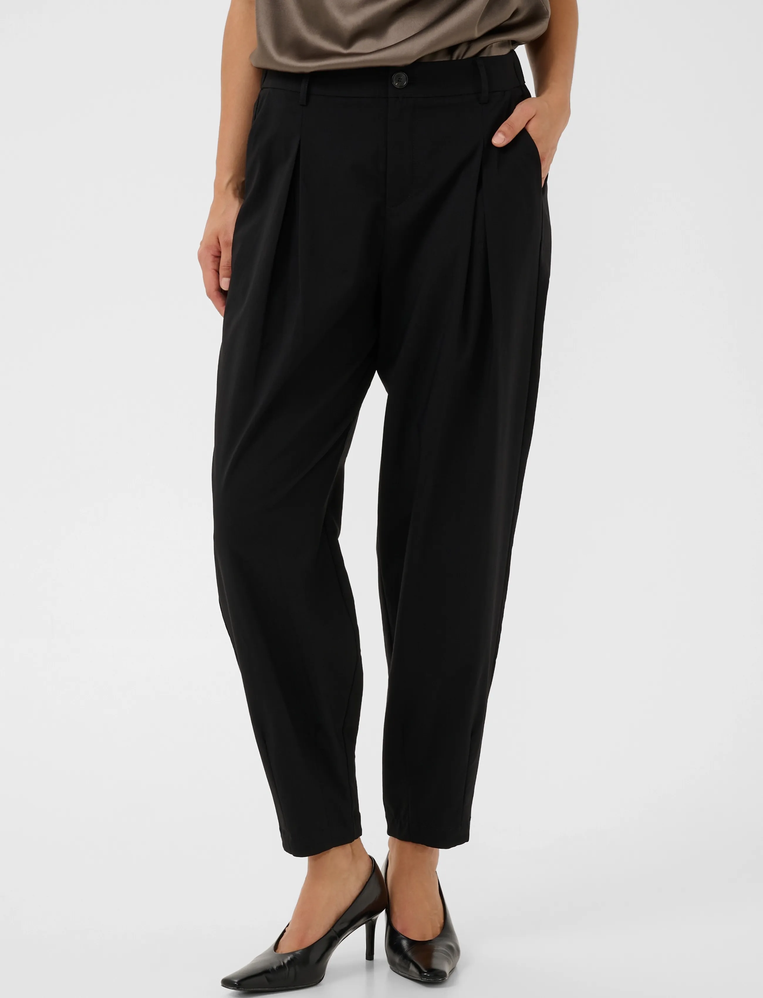 Culture - CUjamie Pants - barrelbyxor - black - 2