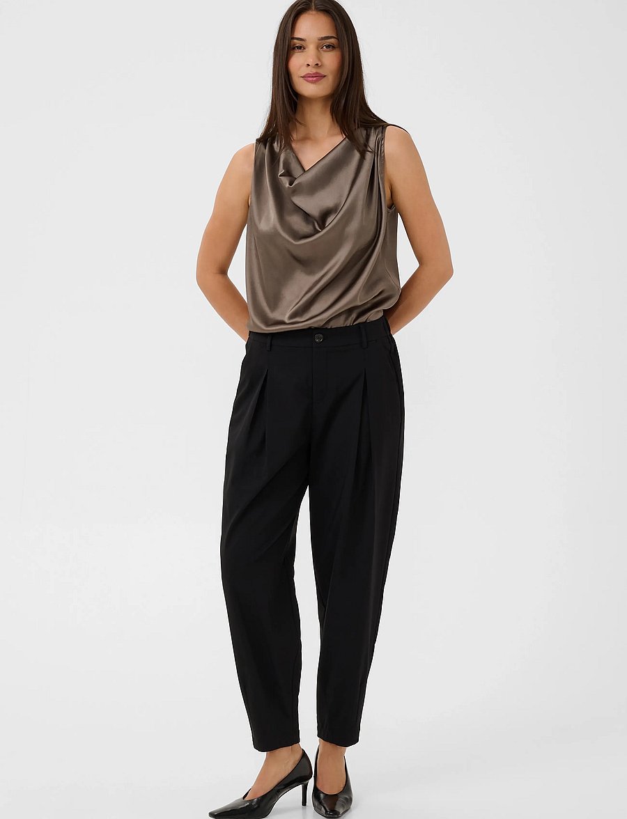 Culture - CUjamie Pants - barrelbyxor - black - 3