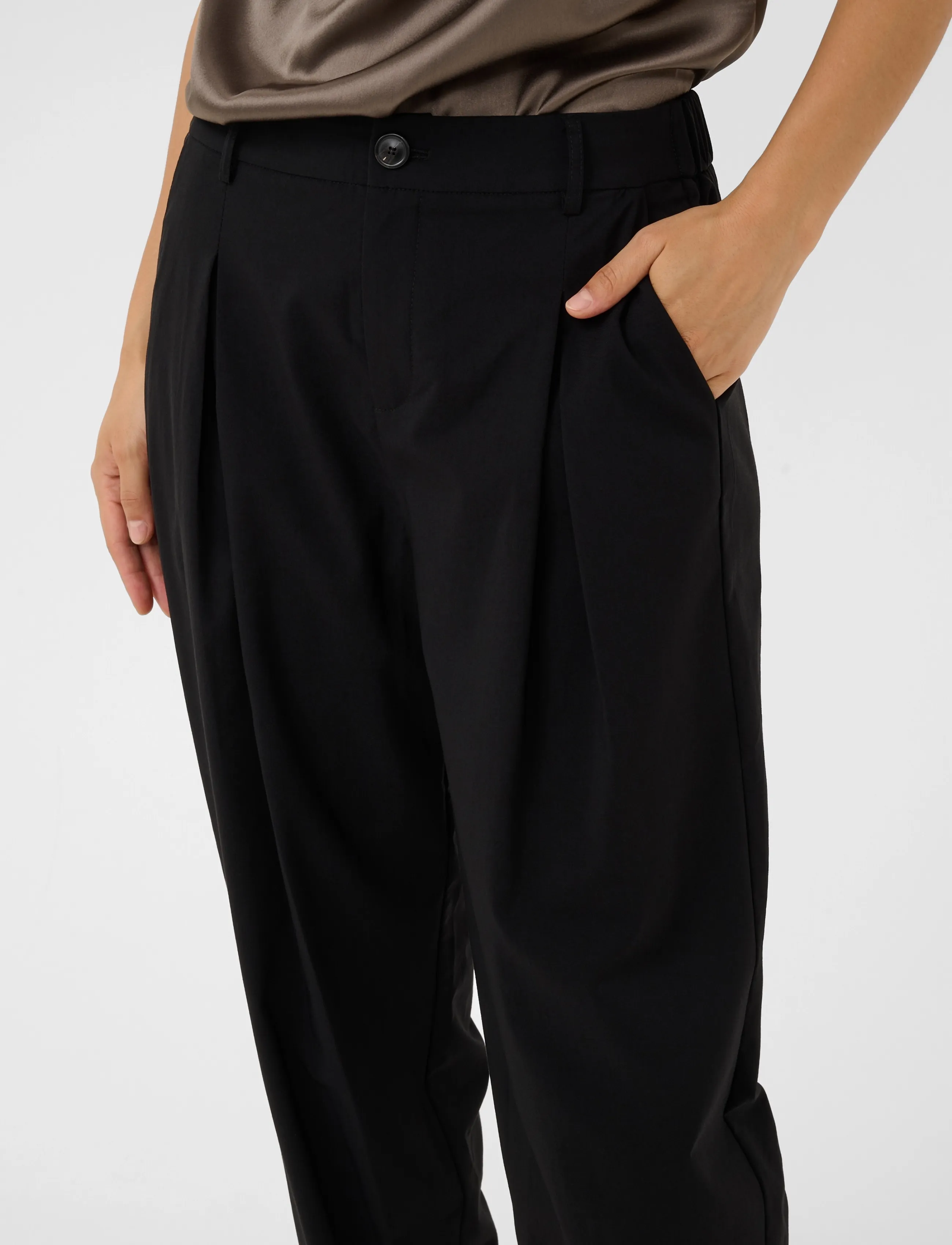 Culture - CUjamie Pants - barrelbyxor - black - 5