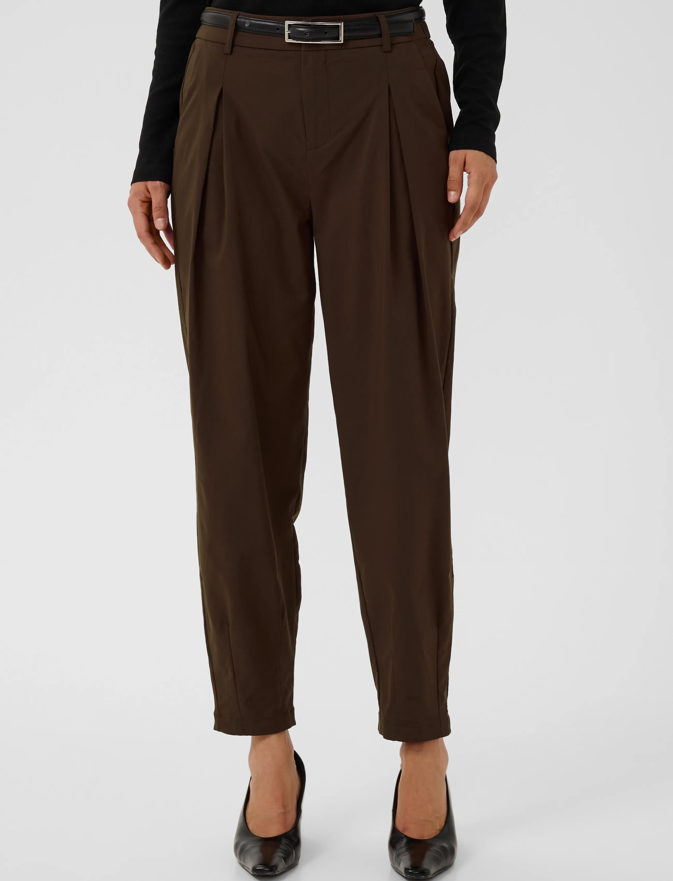 Culture - CUjamie Pants - barrel trousers - coffee bean - 2