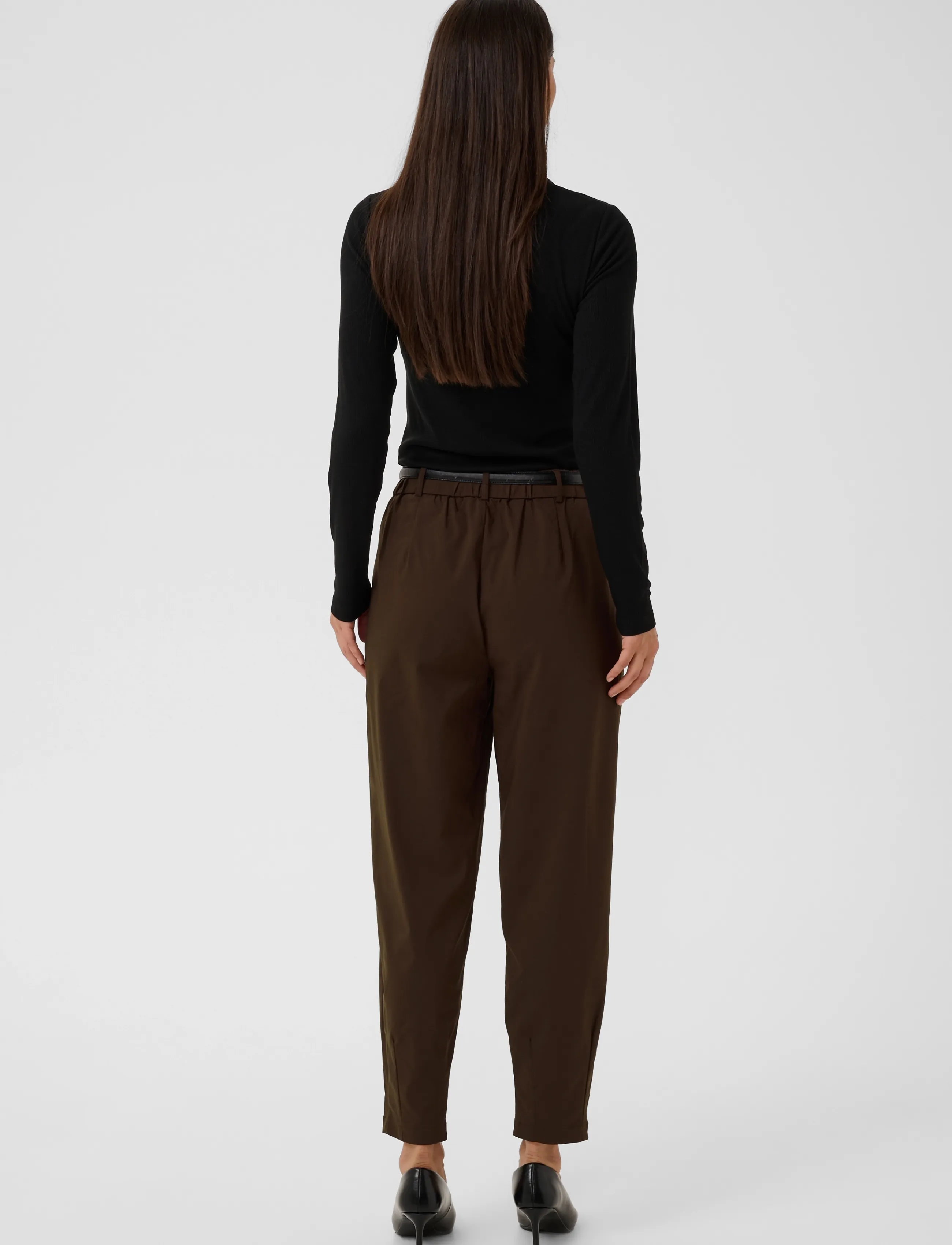 Culture - CUjamie Pants - barrel trousers - coffee bean - 4