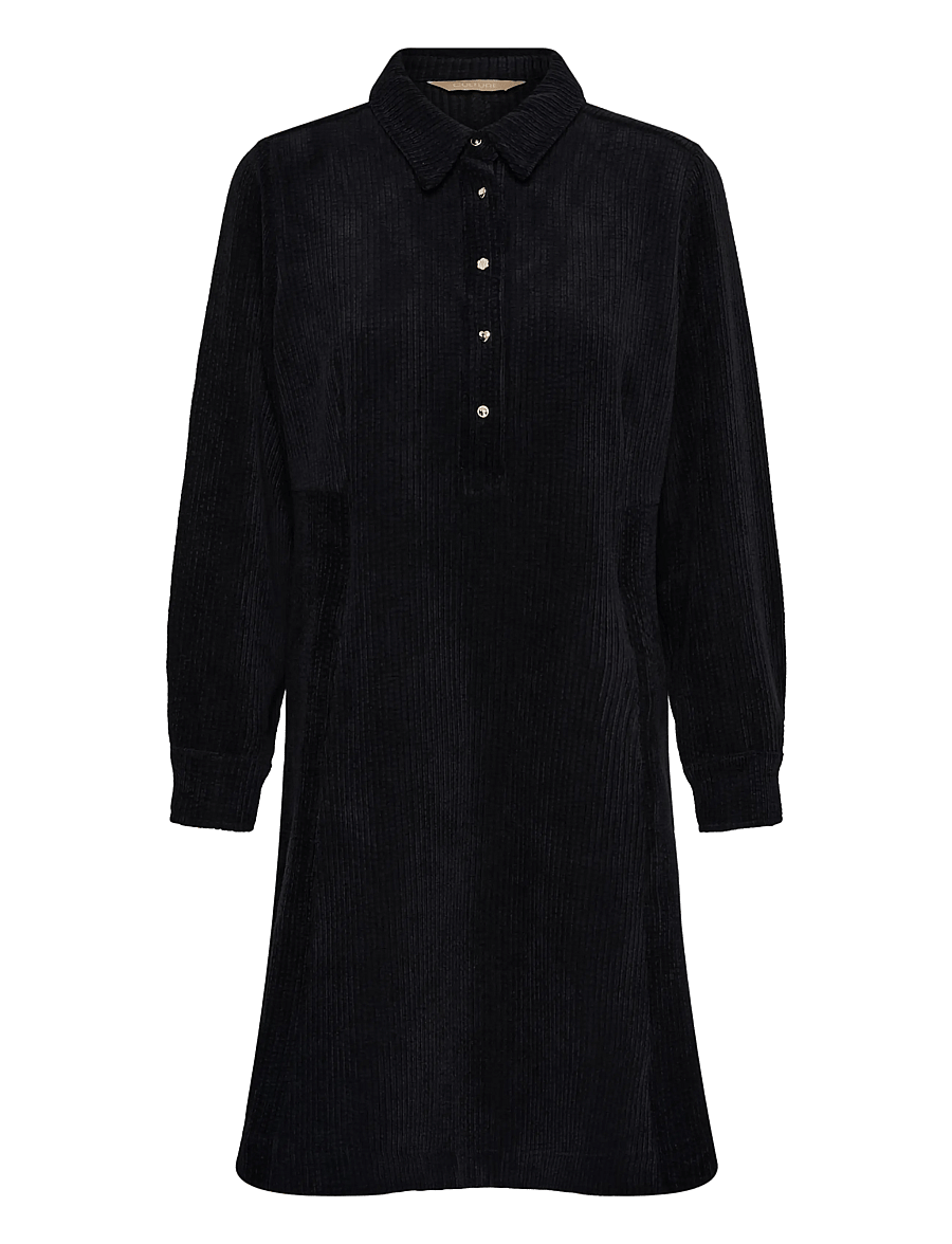Culture - CUannike Dress - skjortklänningar - black - 0